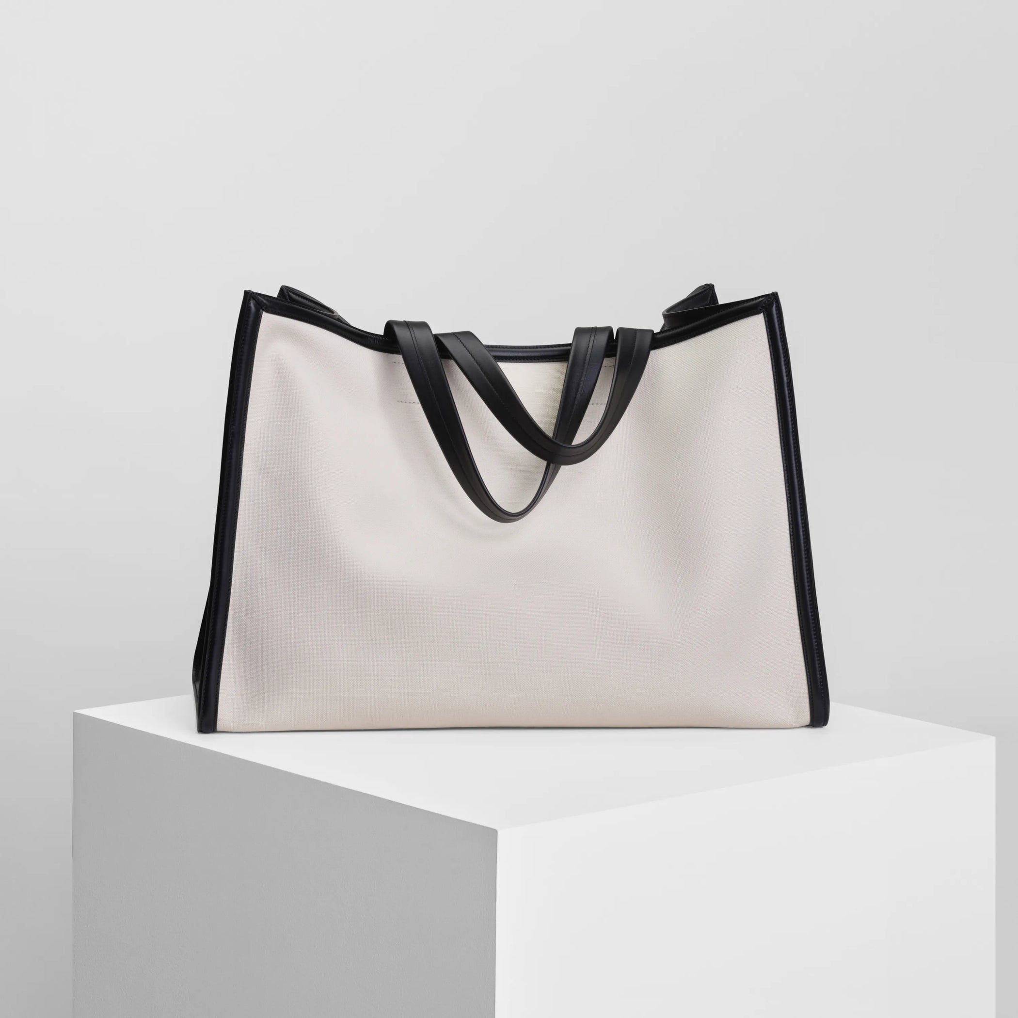 XL CABAS | parchment canvas