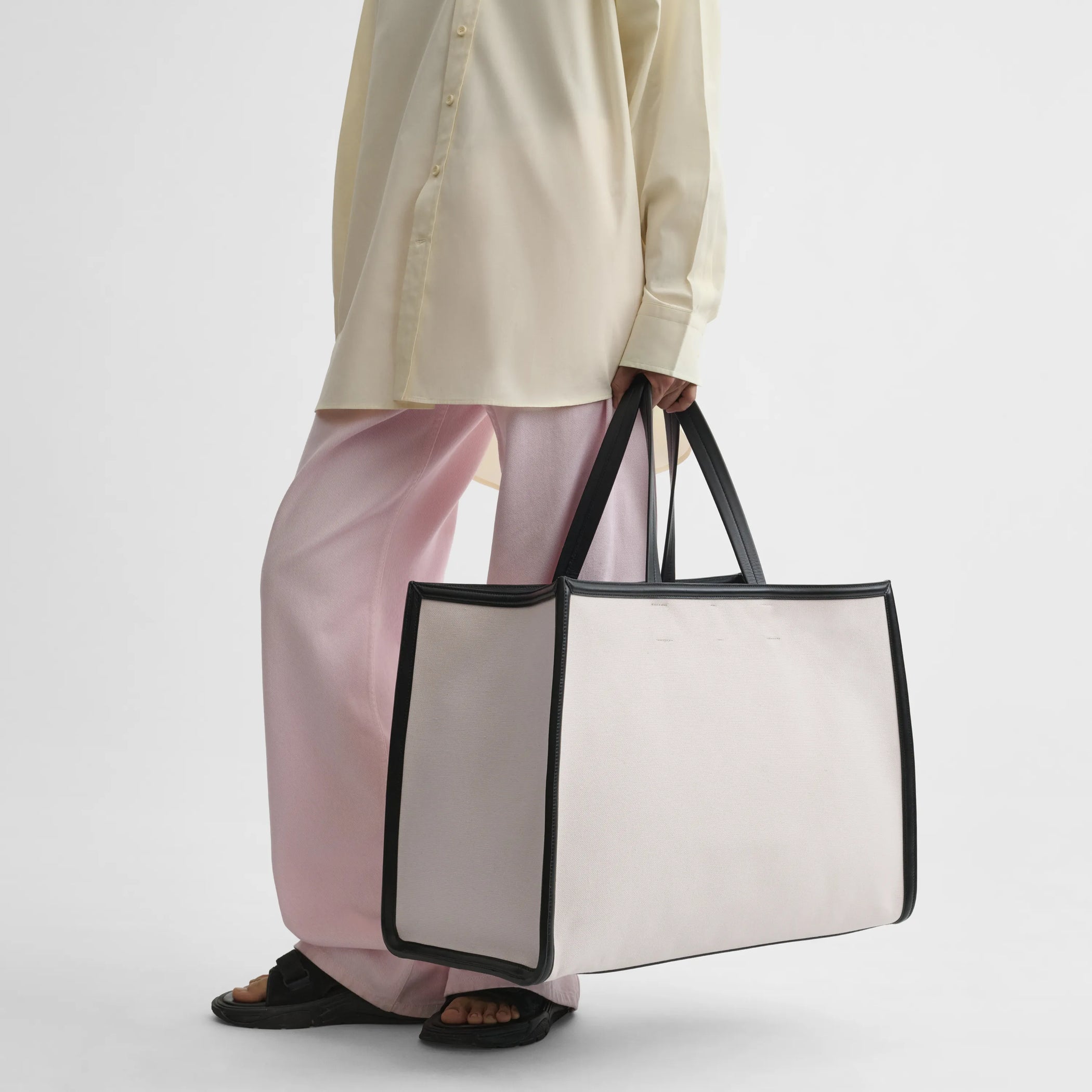 XL CABAS | parchment canvas