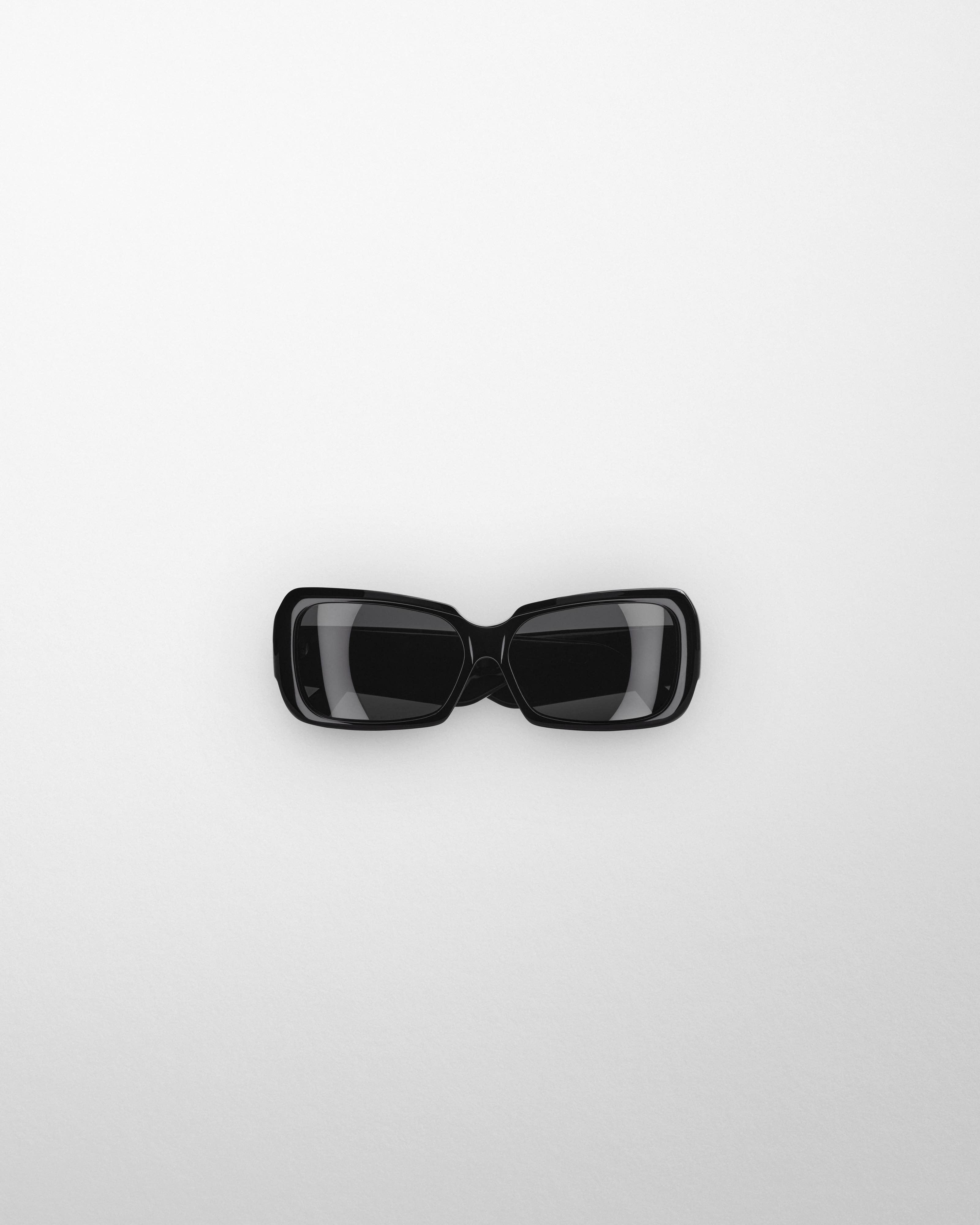 PHOEBE PHILO | SCORE SUNGLASSES | black acetate