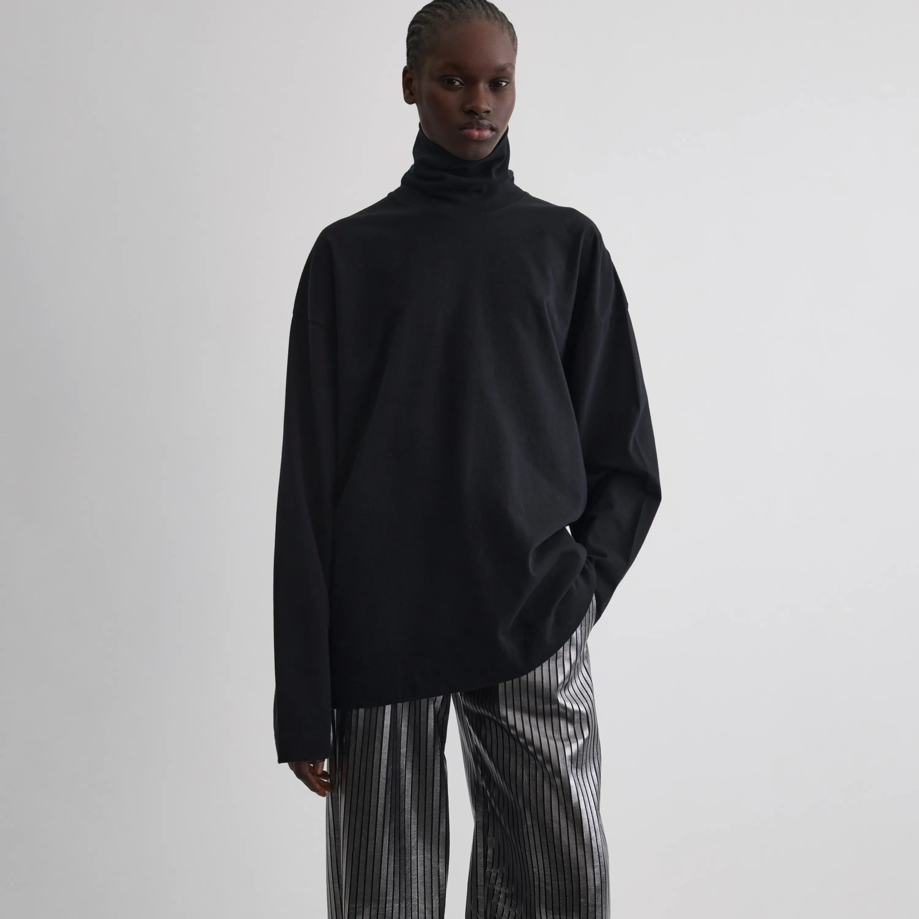 トップス Sefr UNEVEN LONGSLEEVE BLACK JERSEY 78091591?w=400