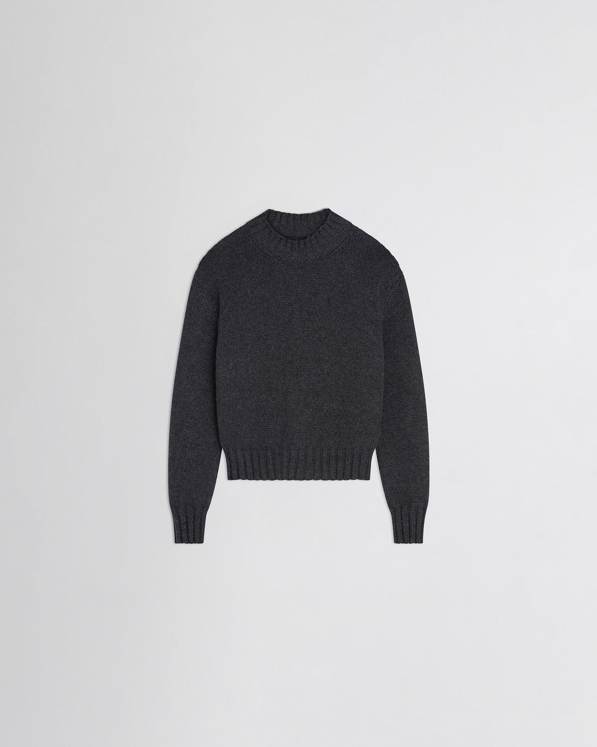 PHOEBE PHILO | CREWNECK JUMPER | GREY CASHMERE