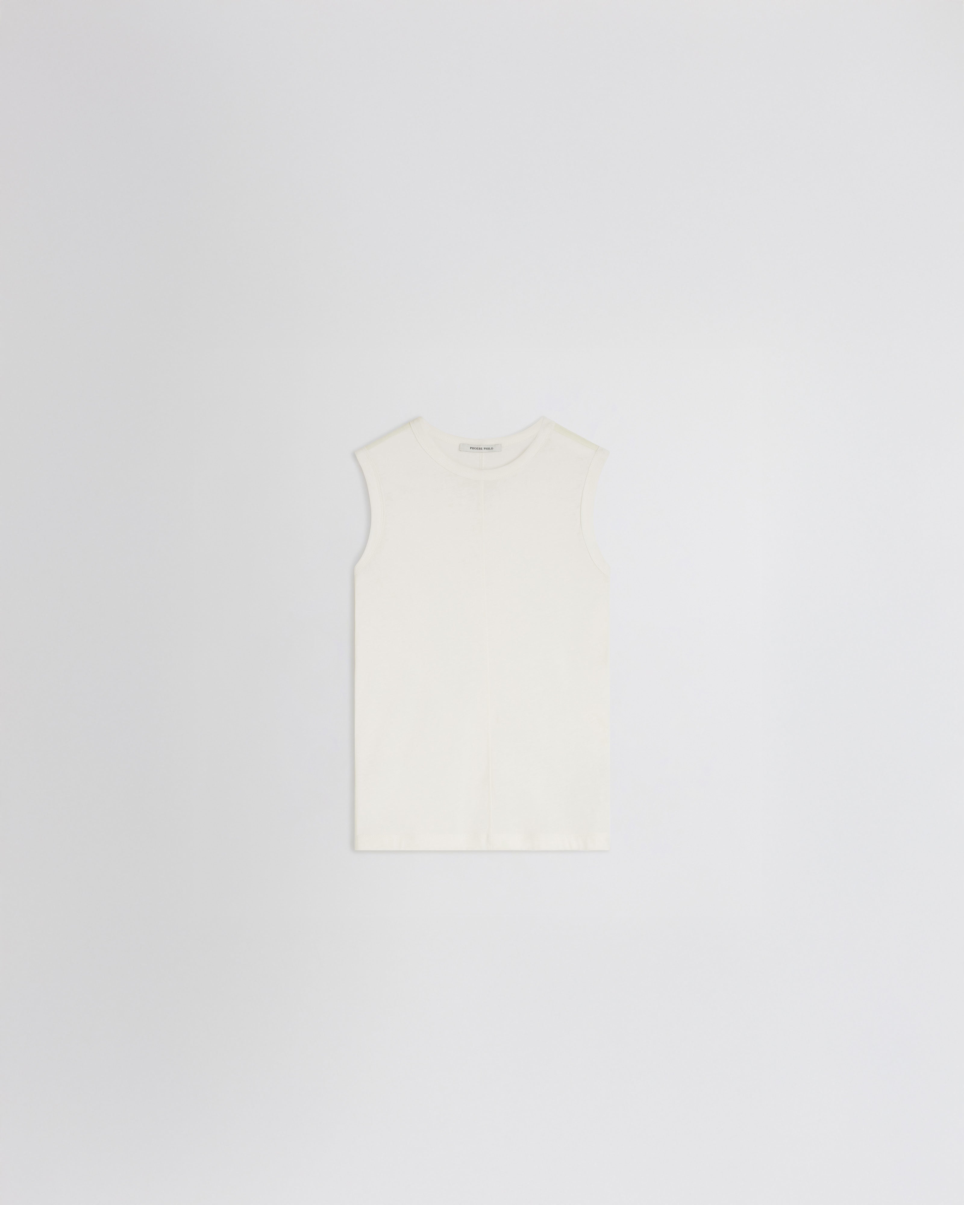 PHOEBE PHILO | UNDERPINNING TANK TOP | IVORY COTTON