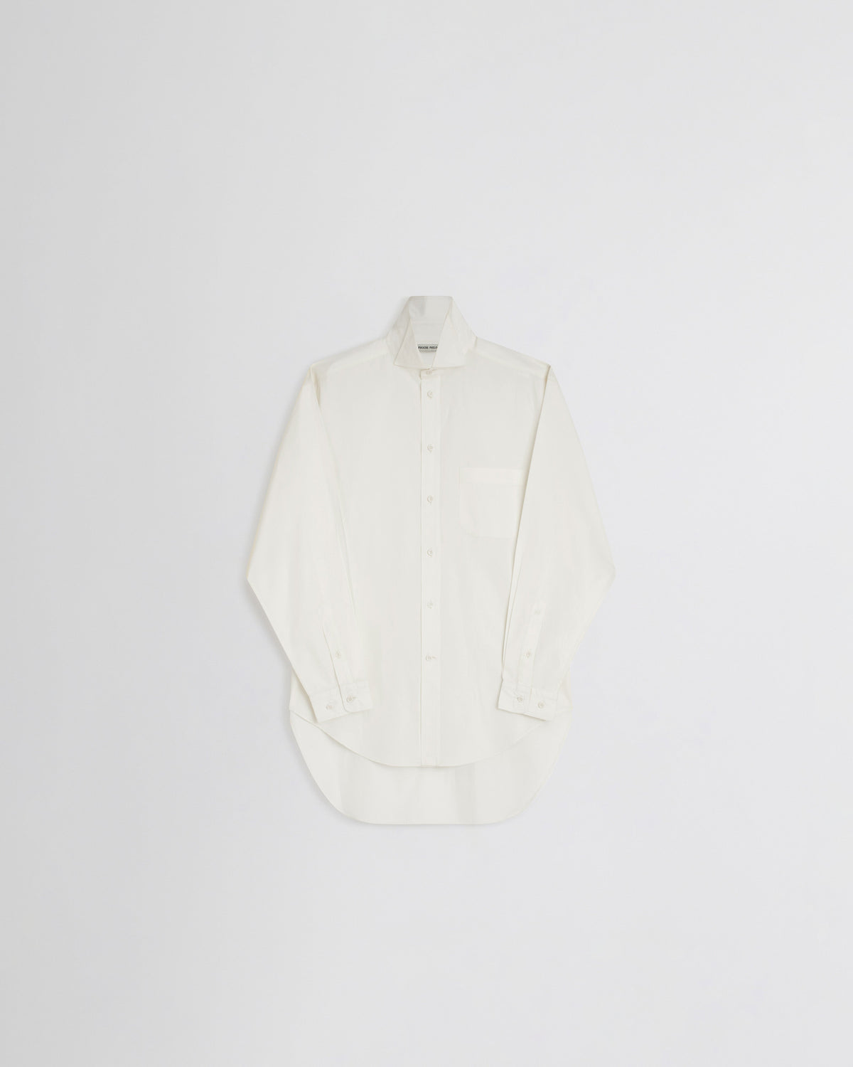 PHOEBE PHILO | UPRIGHT-COLLAR SHIRT | CREAM COTTON