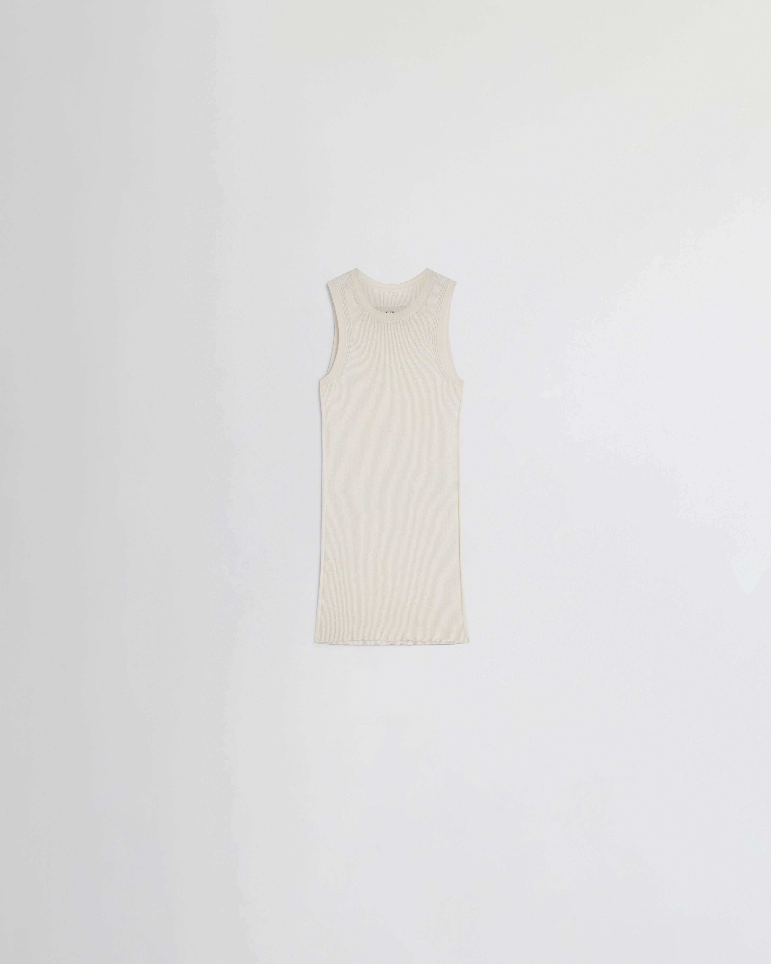 PHOEBE PHILO | RIB TANK | CREAM WOOL