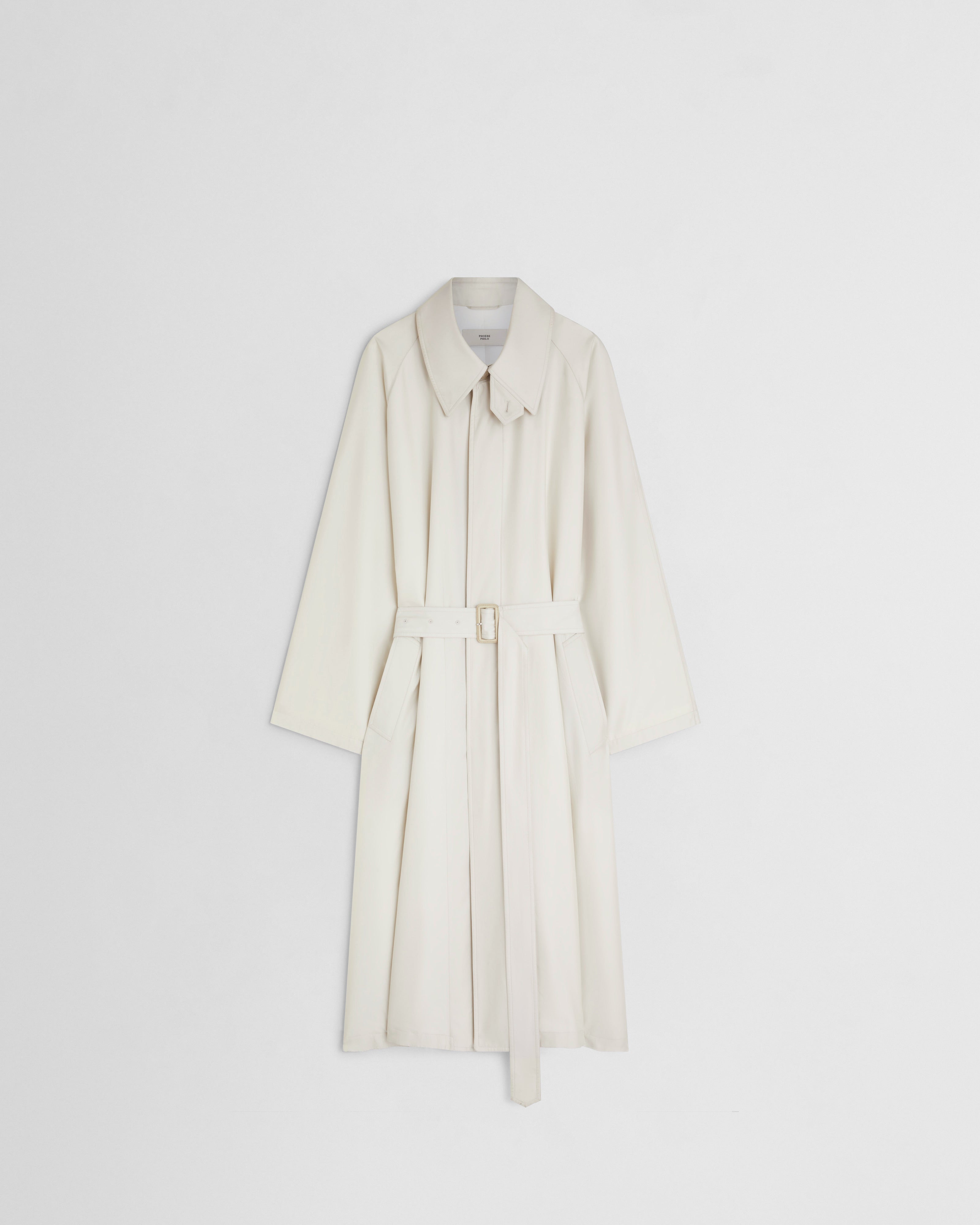 PHOEBE PHILO | BIG TRENCH | SALT SILK