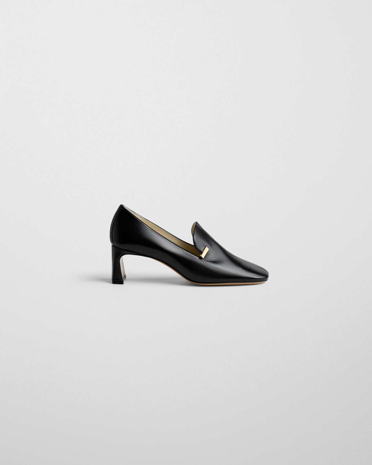 Black Leather  Loafers Läst Matter Black Leather Loafers main image 3