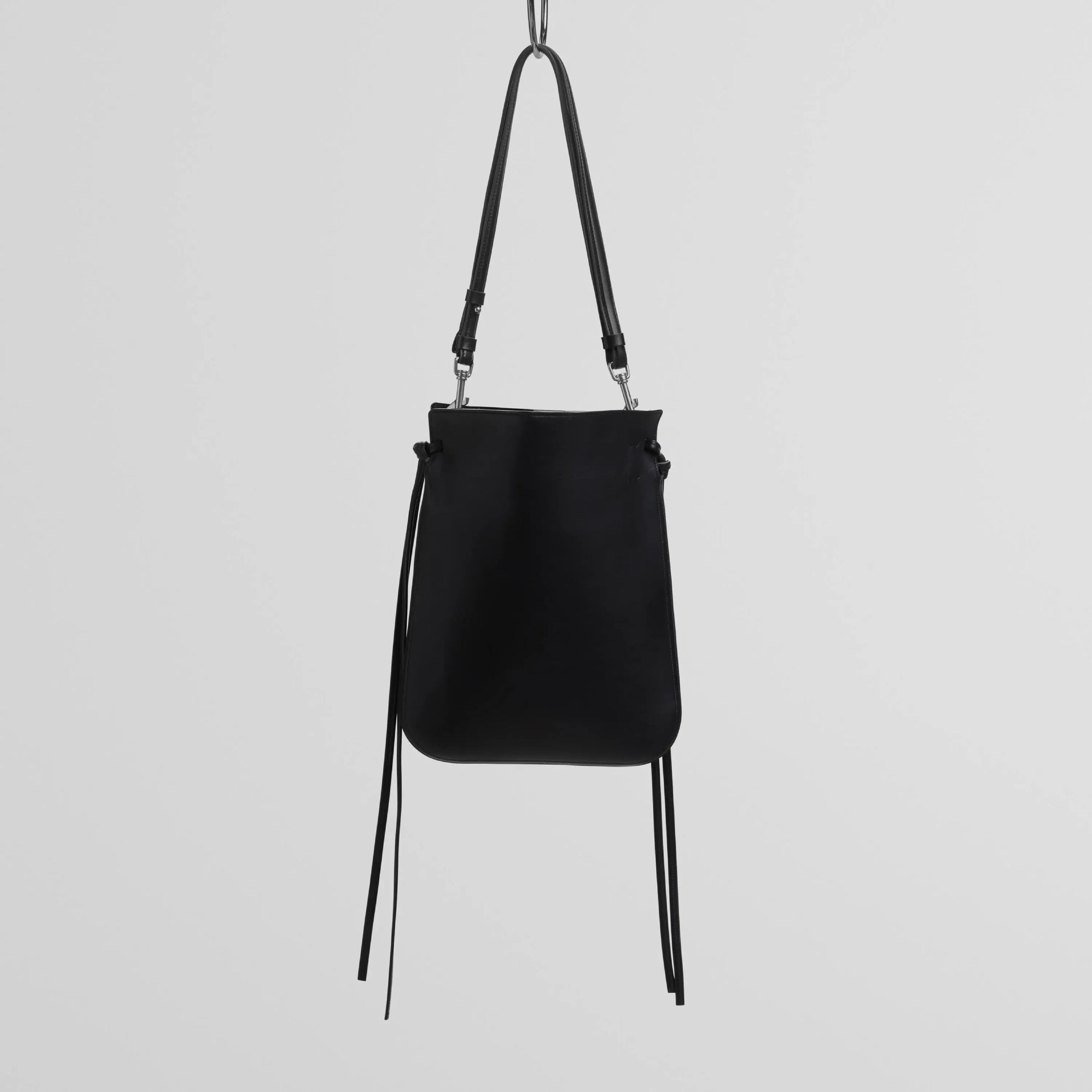 GIG POUCH | black leather with silver