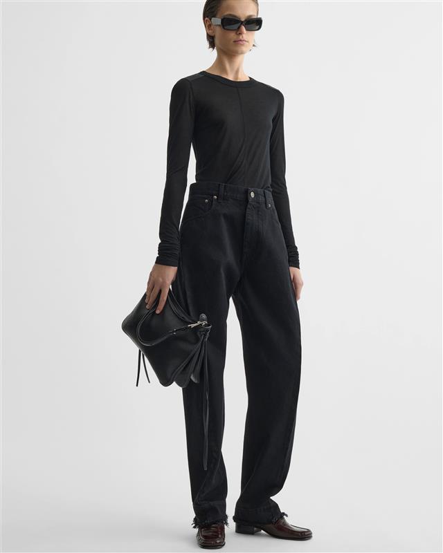 PHOEBE PHILO フィービーファイロ Gig Bag Small ギグスモールショルダーバッグ  ブラック modescape_rc-itr15zs4x0nm-vwsg