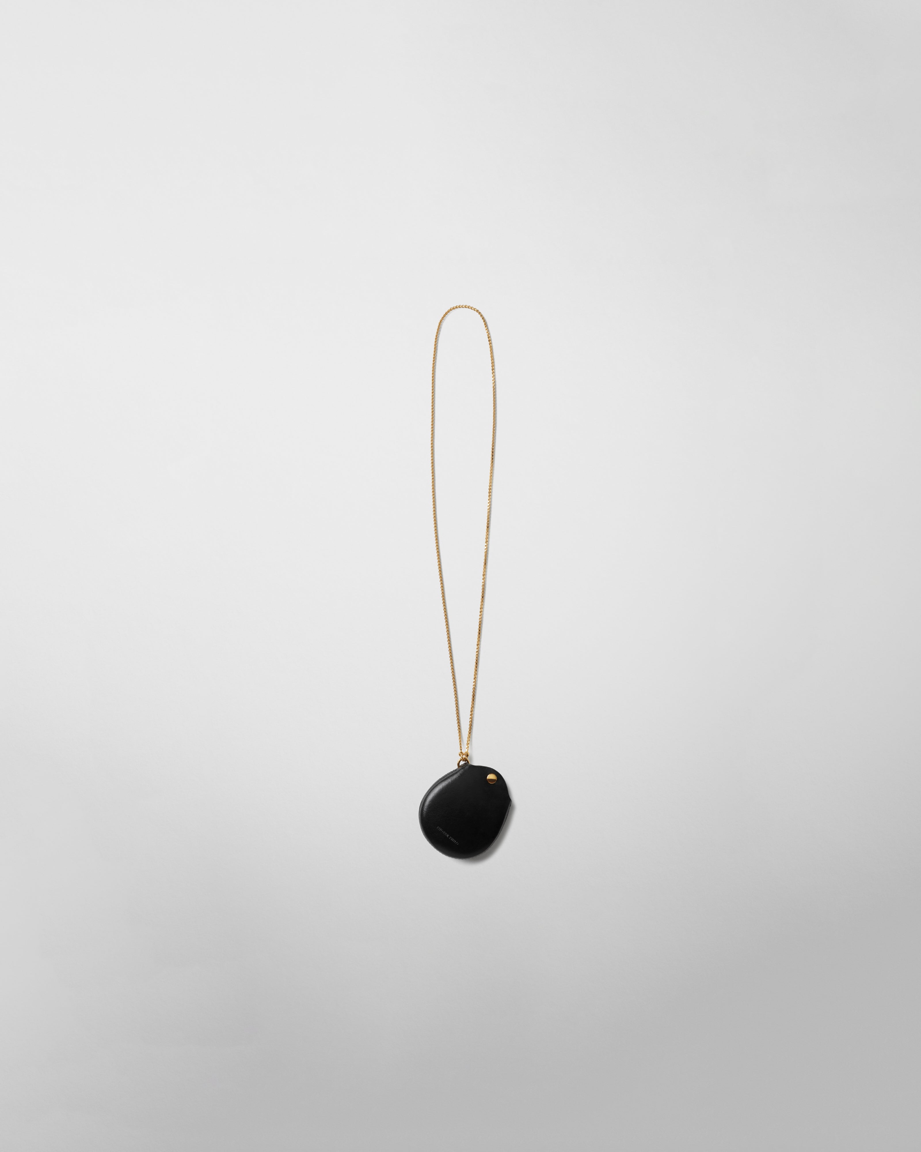POUCH PENDANT | black leather