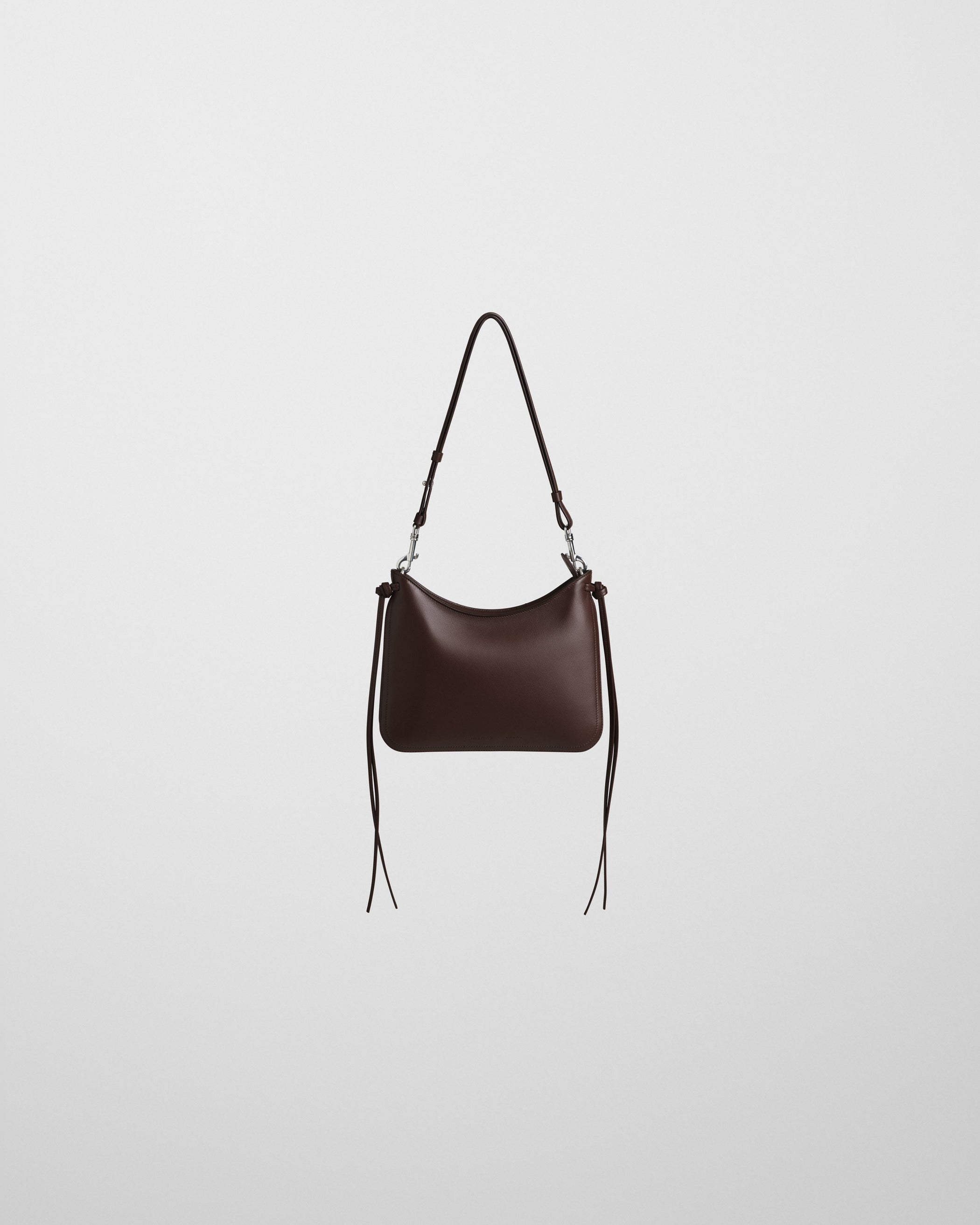 Front view of SMALL GIG BAG in cognac leather