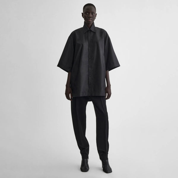 【PHOEBE PHILO】スカルプテッドTシャツ ブラック 上質な逸品 AC04_PL2563_900BK__001_a9daf28