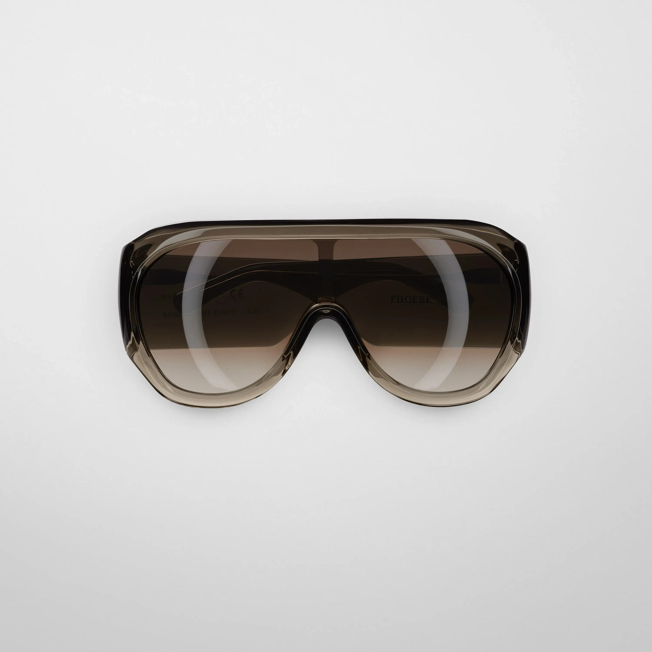 BOMBÉ OVERSIZE FRAME SUNGLASSES | fume acetate
