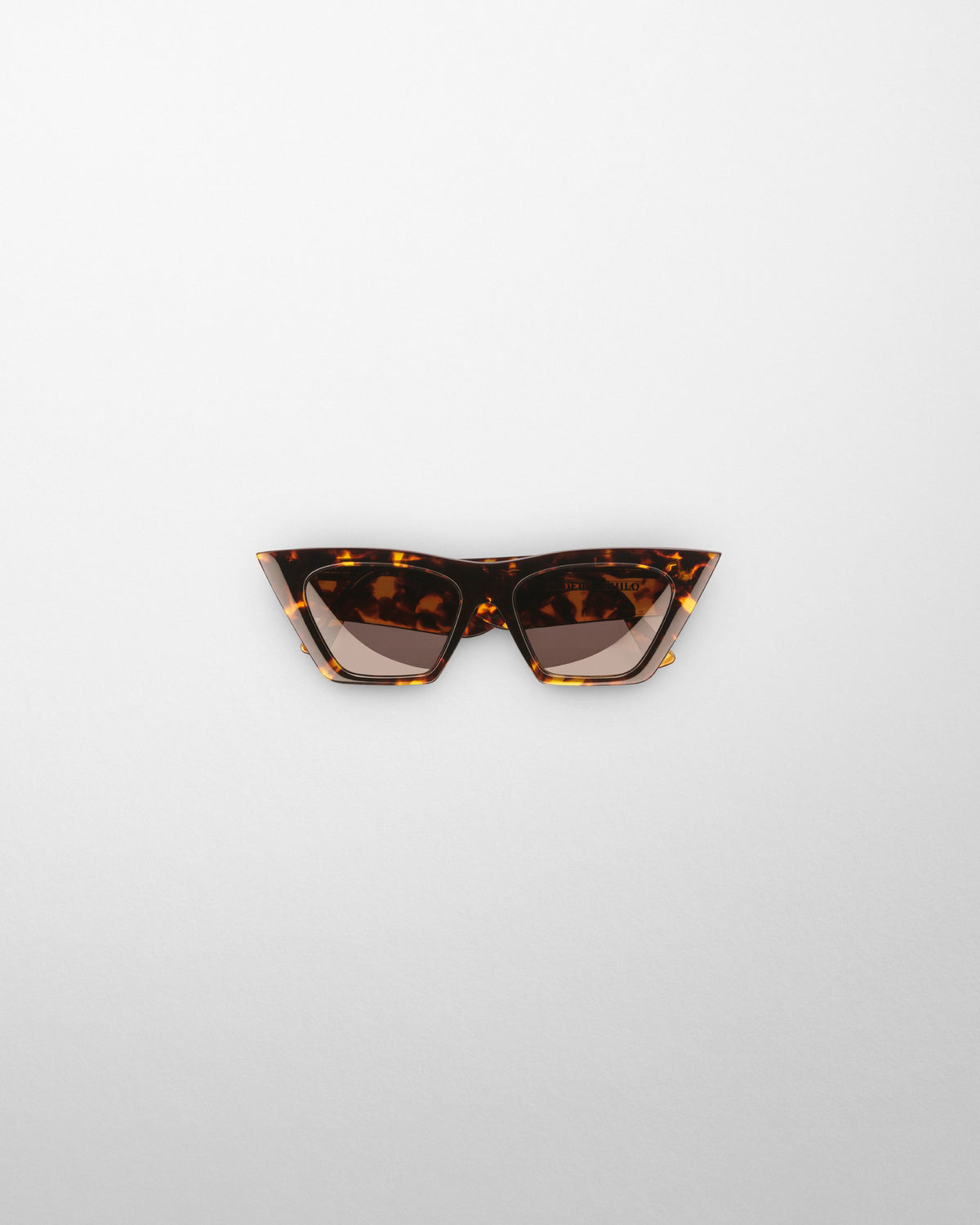 Front view of PEAK SUNGLASSES in ember tortoiseshell acetate