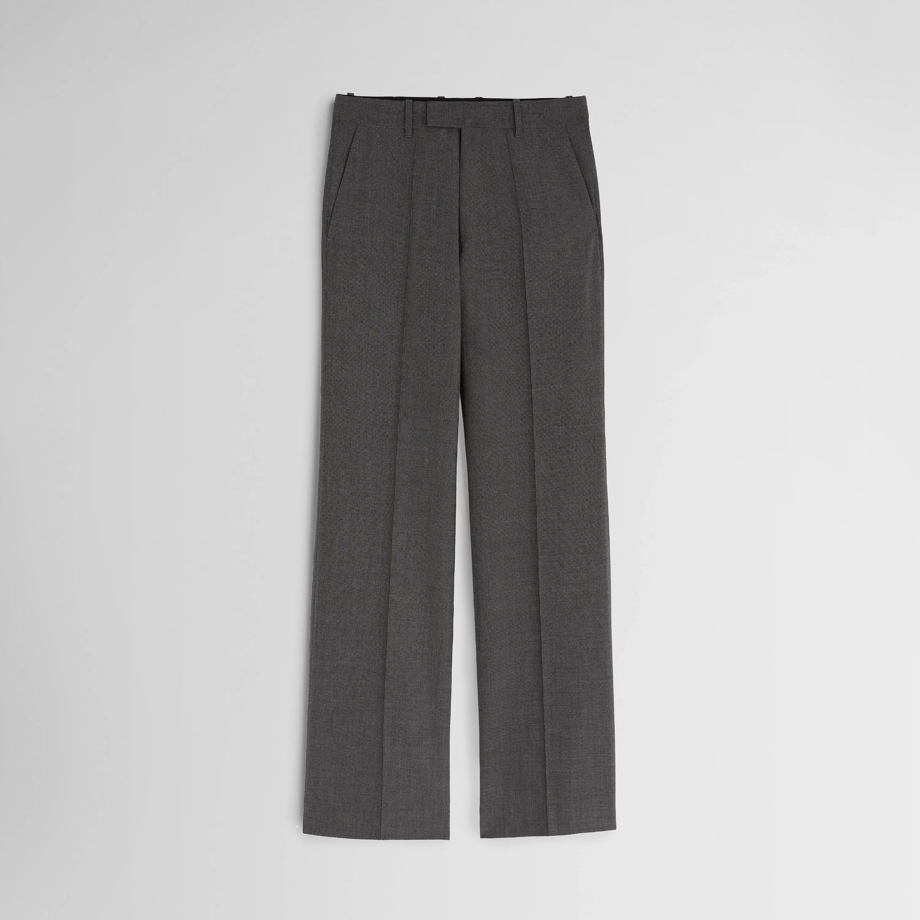 PHOEBE PHILO ダークトープのボーイッシュなテーラードパンツ PHOEBE PHILO | BOYISH TAILORED TROUSERS | DARK TAUPE WOOL