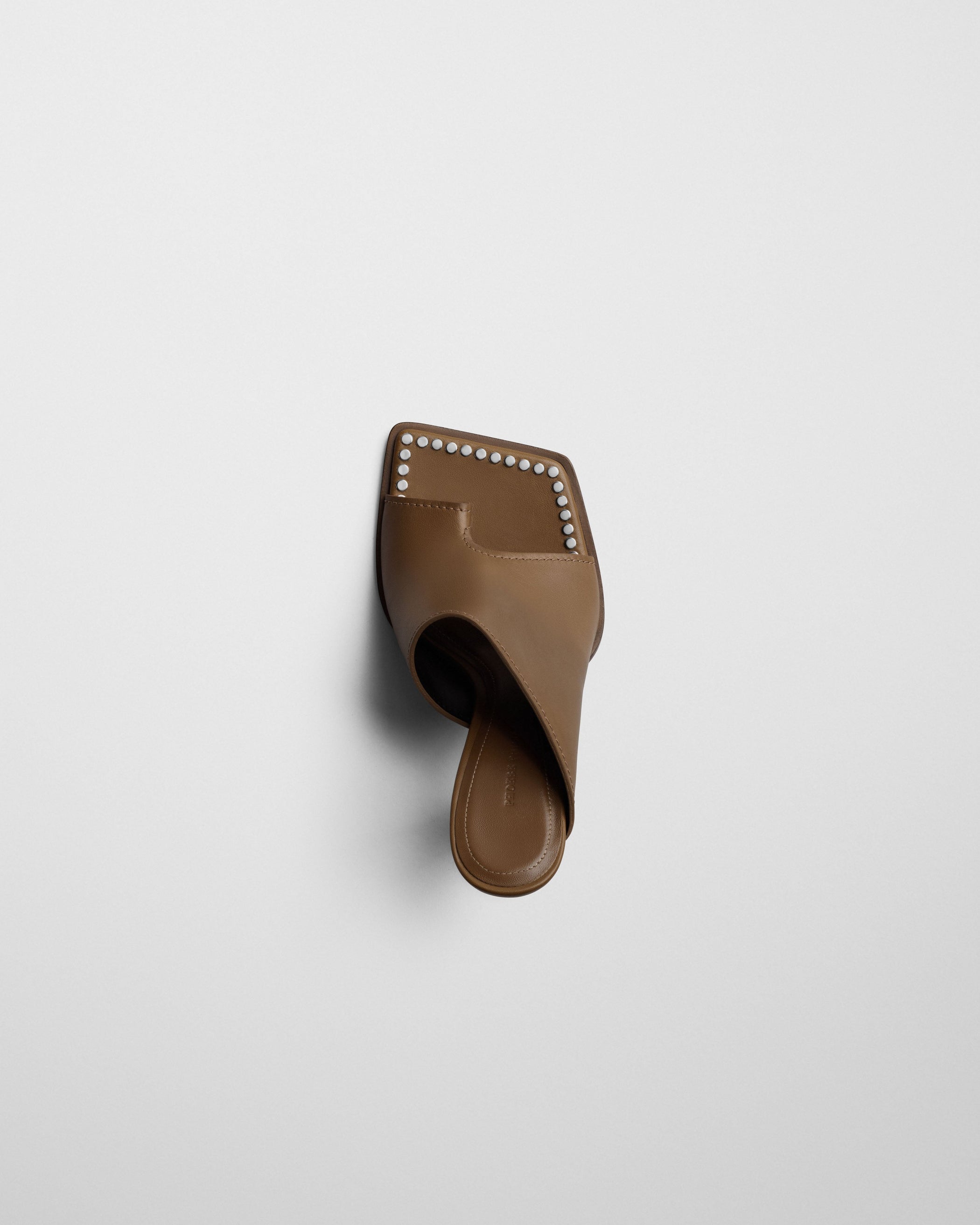 View of BOLO MULE in caramel leather