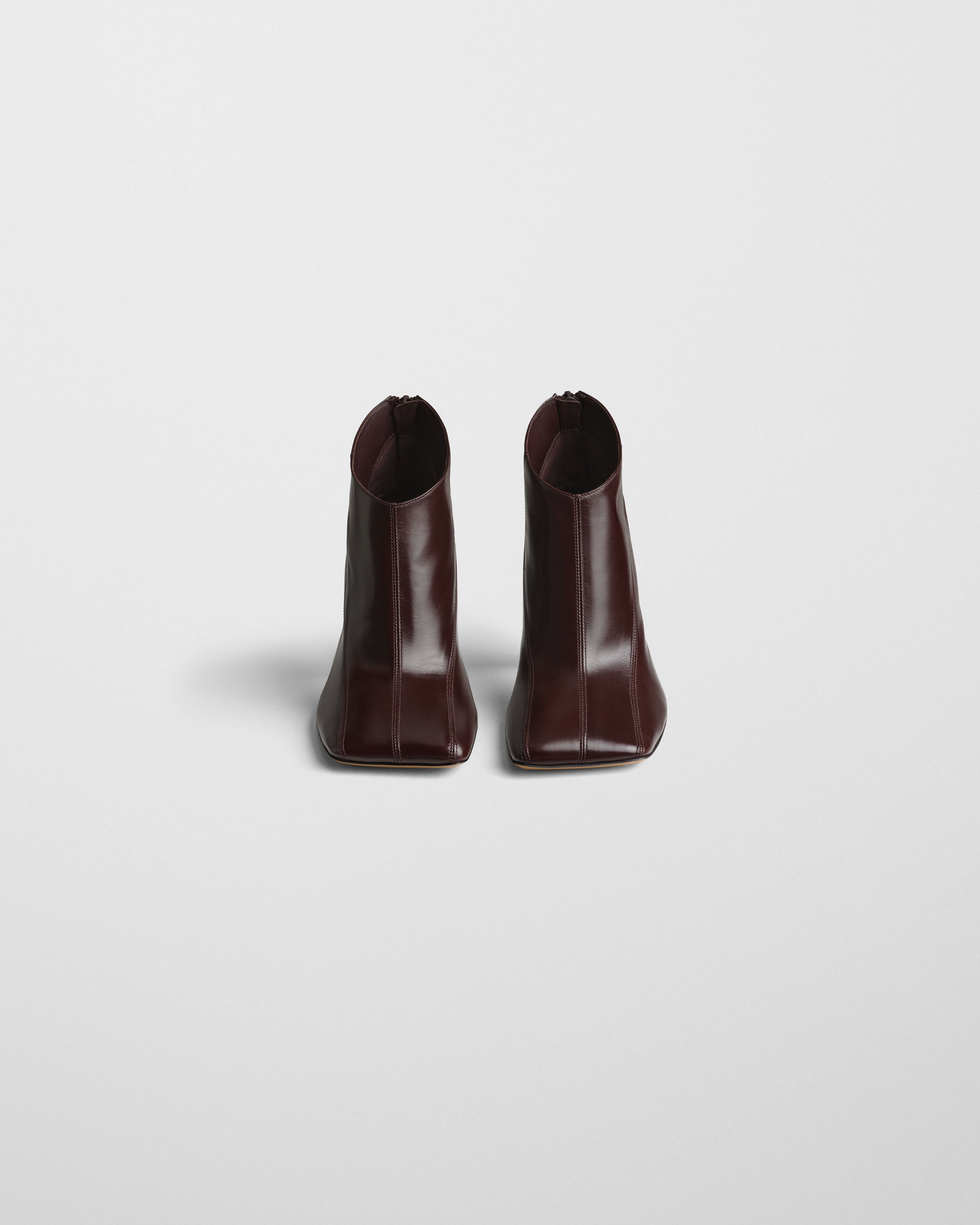 PHOEBE PHILO | TILT ANKLE BOOT | OXBLOOD LEATHER