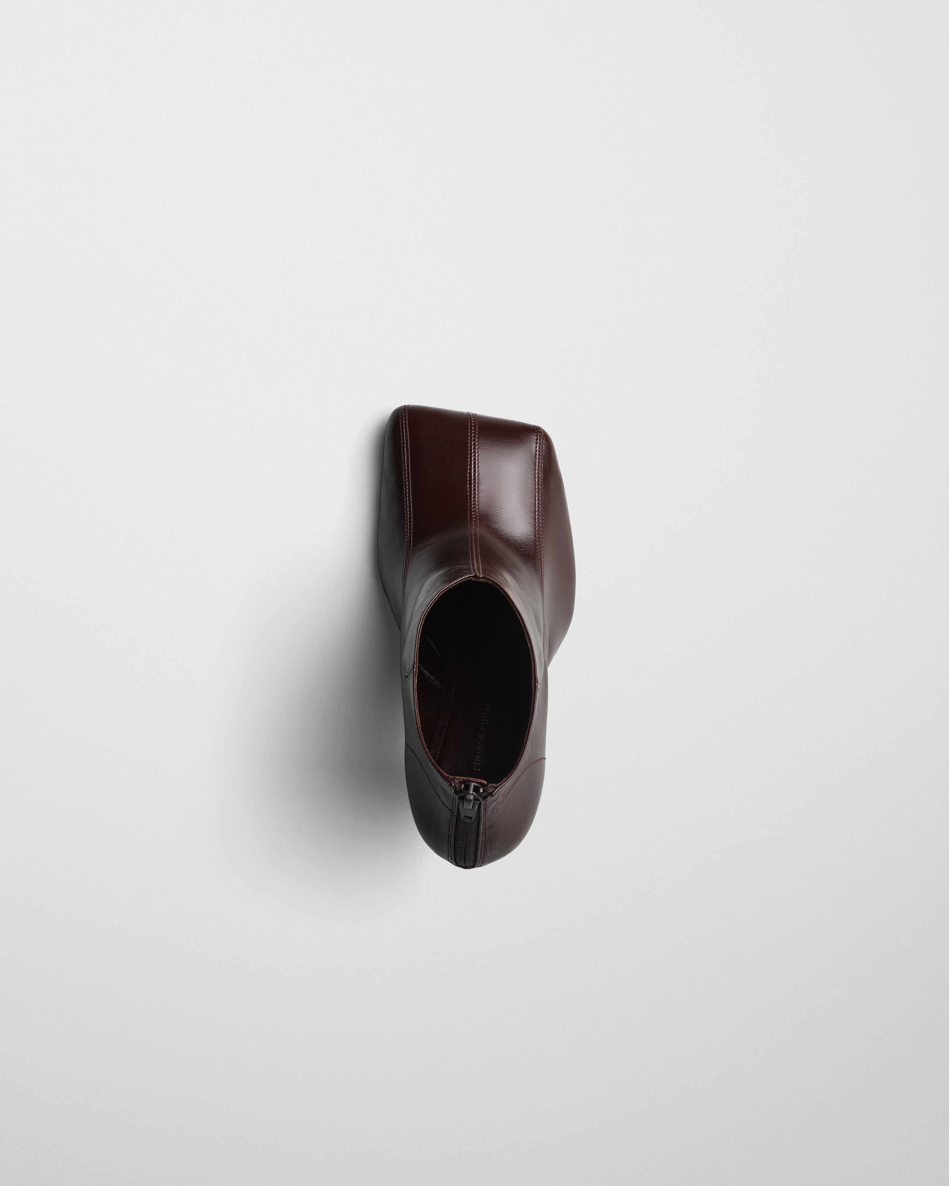 PHOEBE PHILO | TILT ANKLE BOOT | OXBLOOD LEATHER