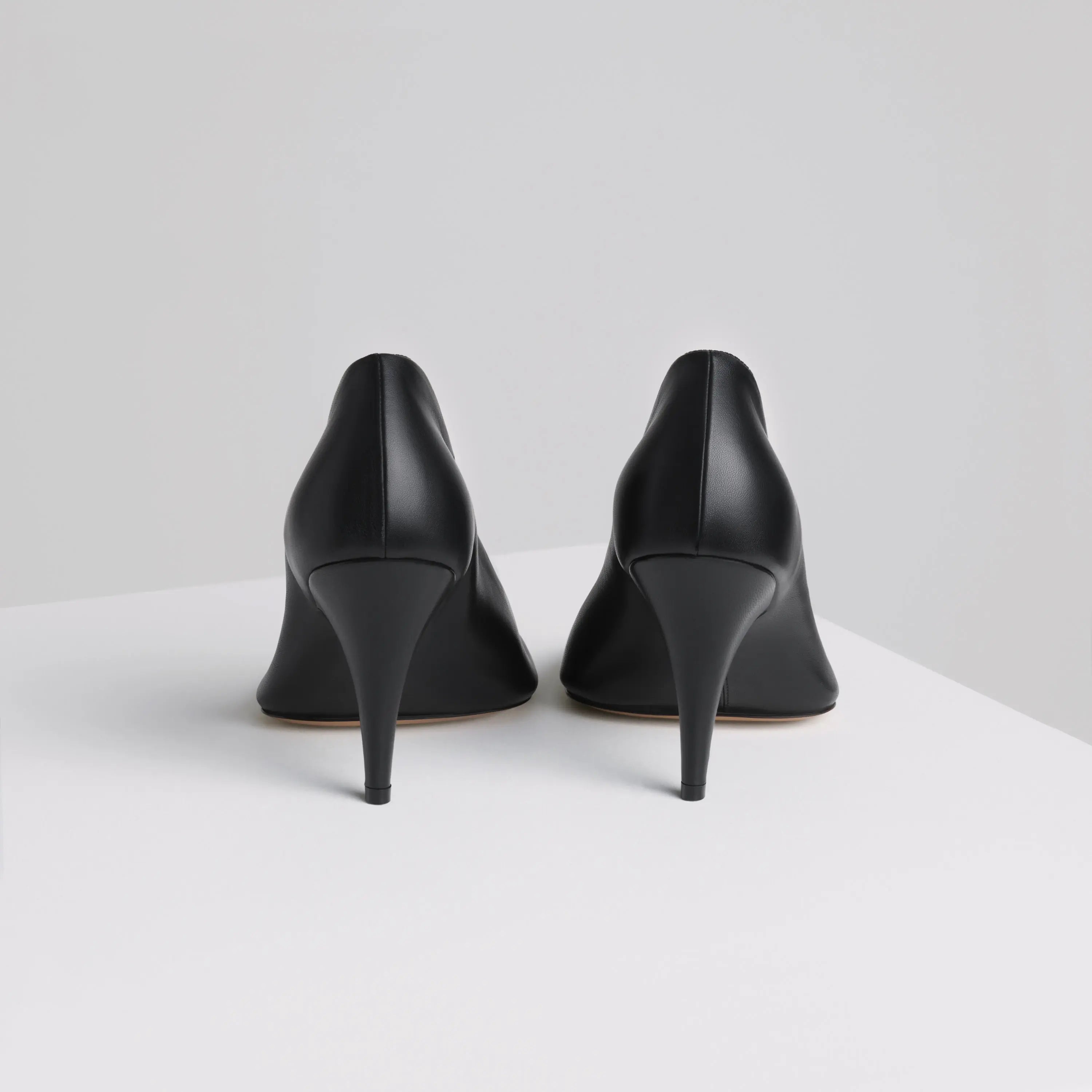 PHOEBE PHILO ソフト ブラックレザー アンクルブーツ 90 PHOEBE PHILO | SOFT PUMP 90 | BLACK LEATHER