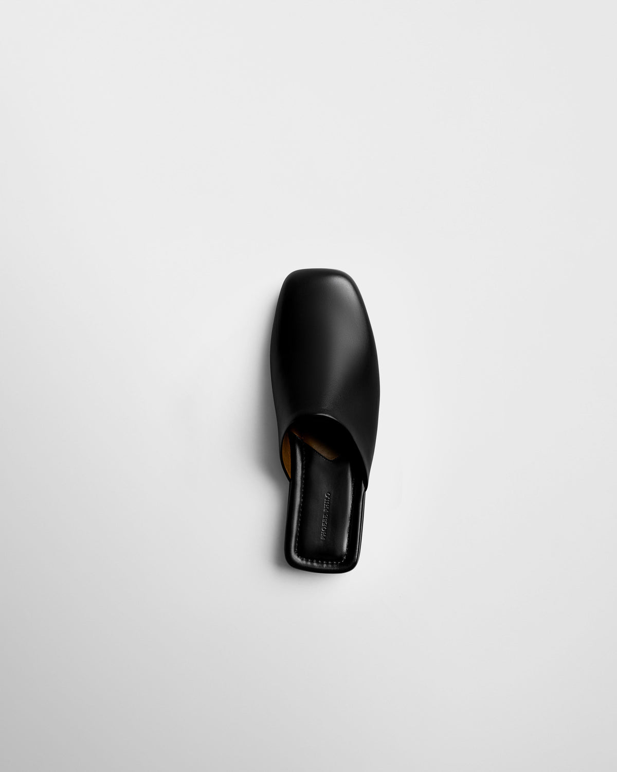 PHOEBE PHILO | ROBE SLIDE | black leather