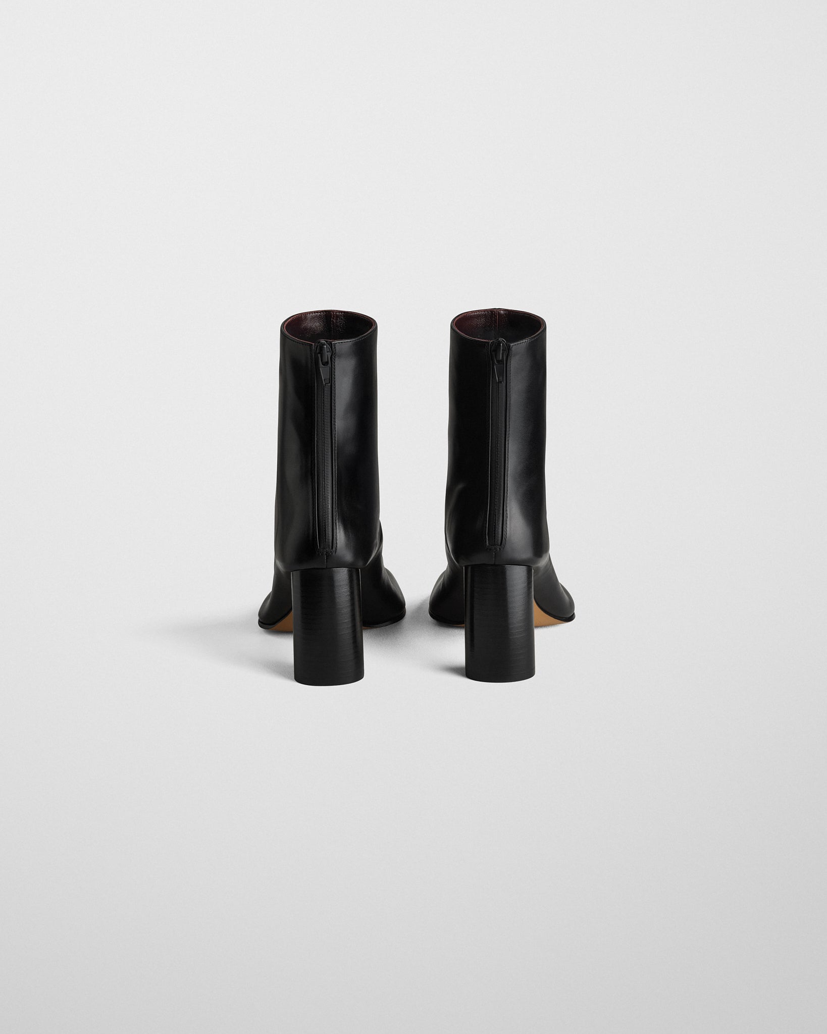 View of TUG ANKLE BOOT in black leather