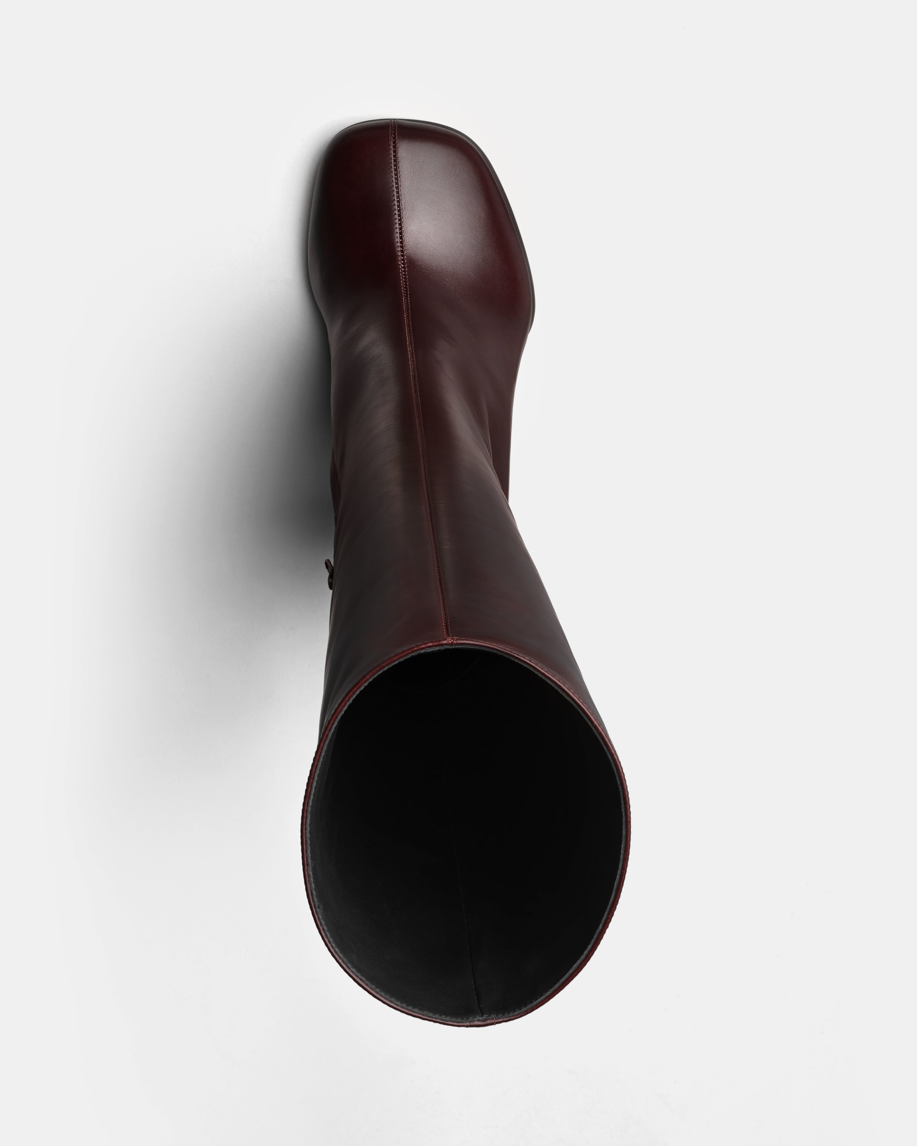 PHOEBE PHILO | KNEE-HIGH BOOT | OXBLOOD LEATHER