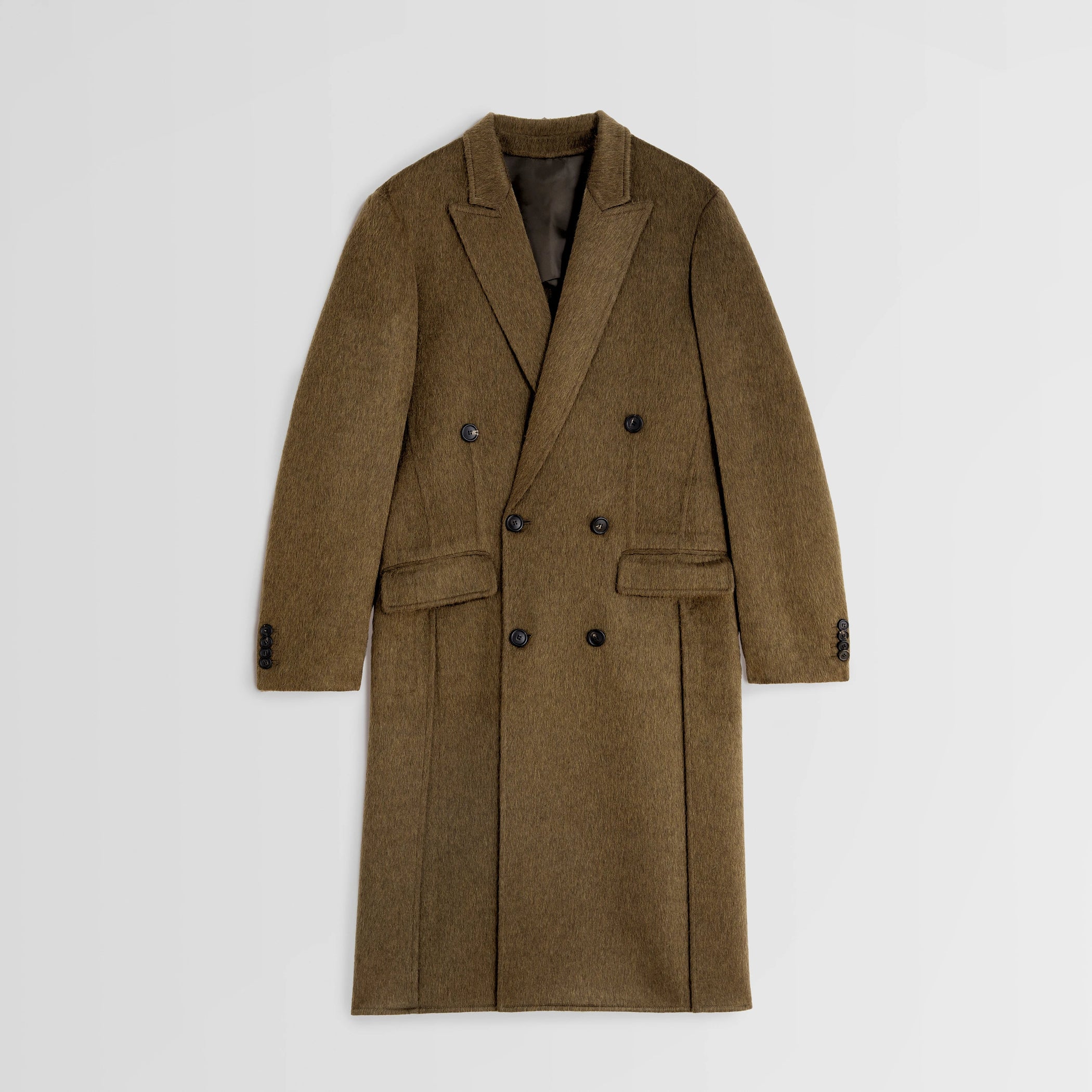 MAN&#39;S COAT | bronze khaki wool mohair