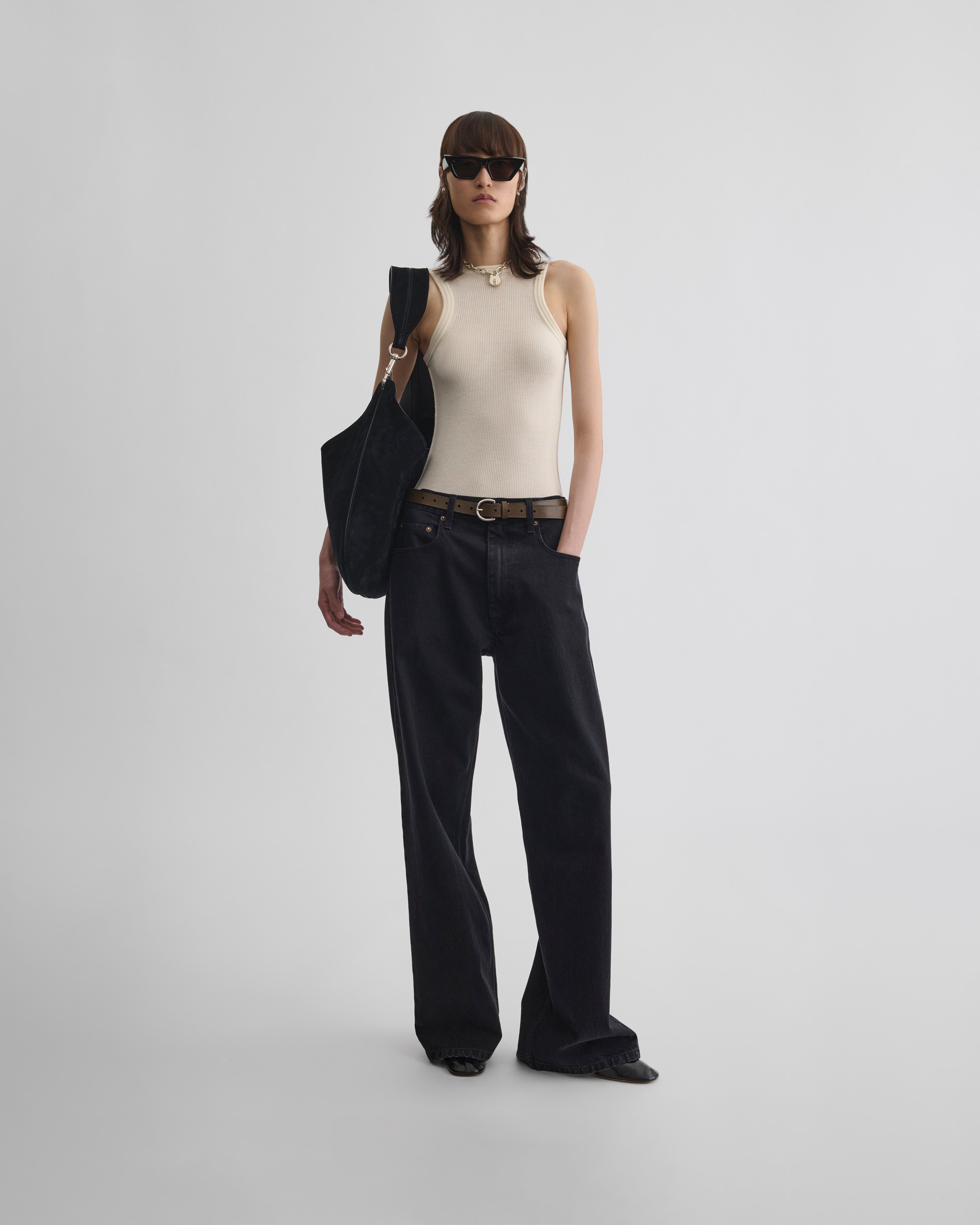 PHOEBE PHILO | MAN'S LOAFER | black suede leather