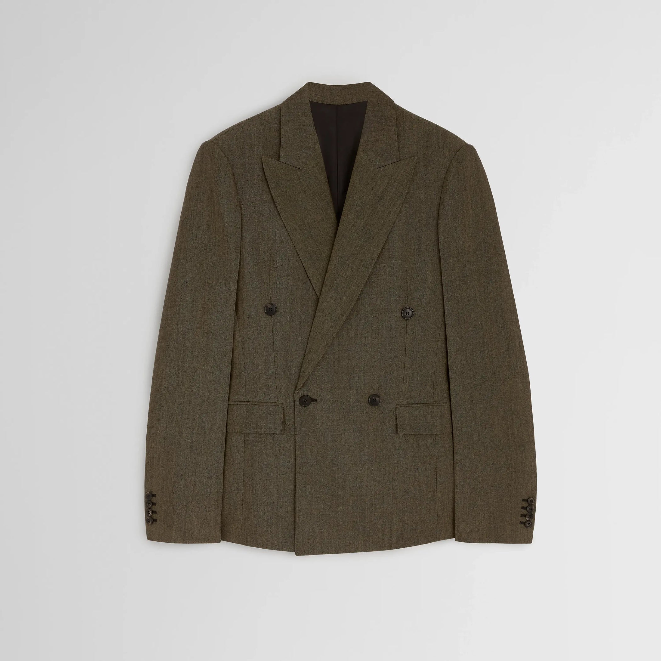 Front flat lay of Milanese Jacket in tobacco. 