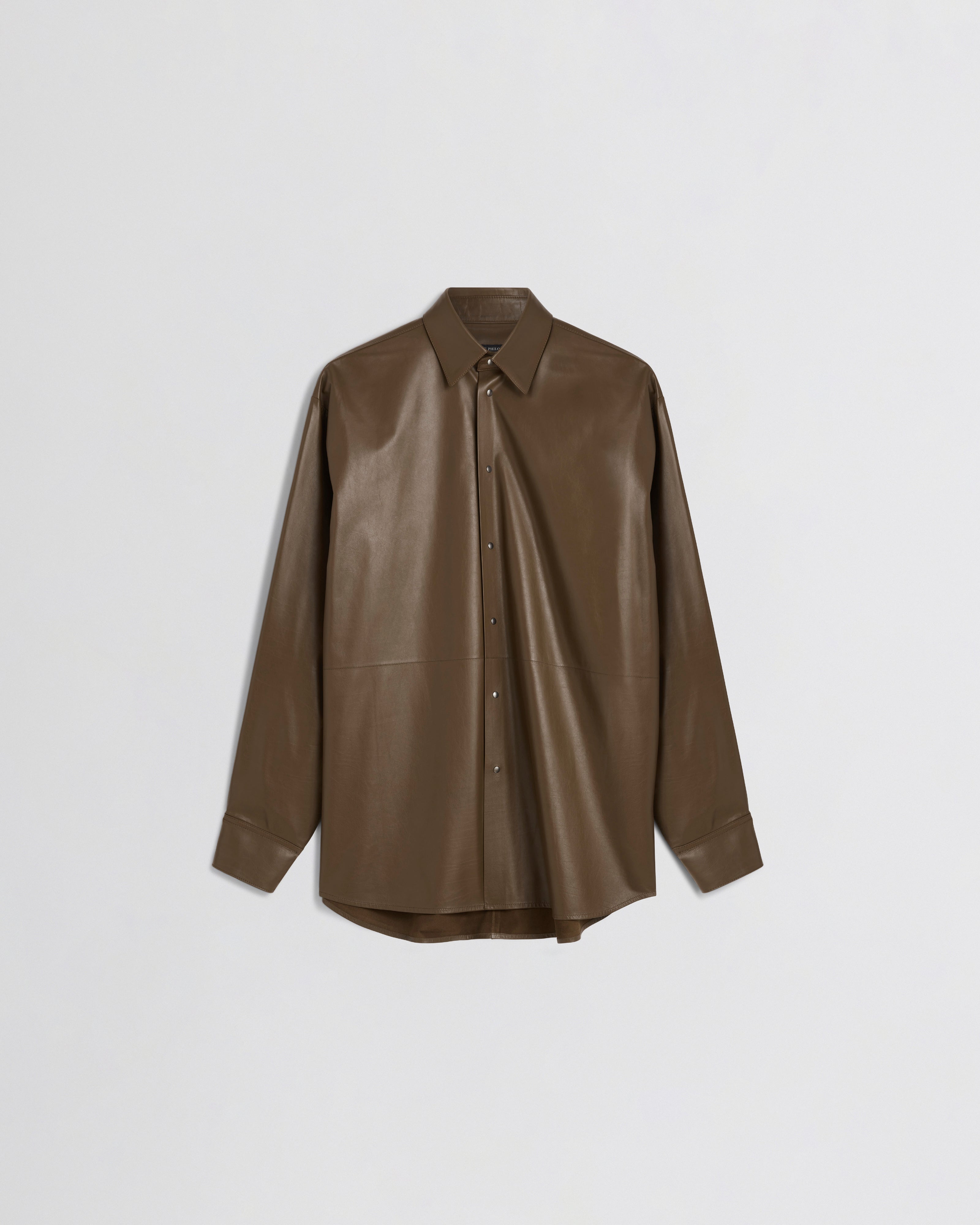 SHIRT | bronze leather