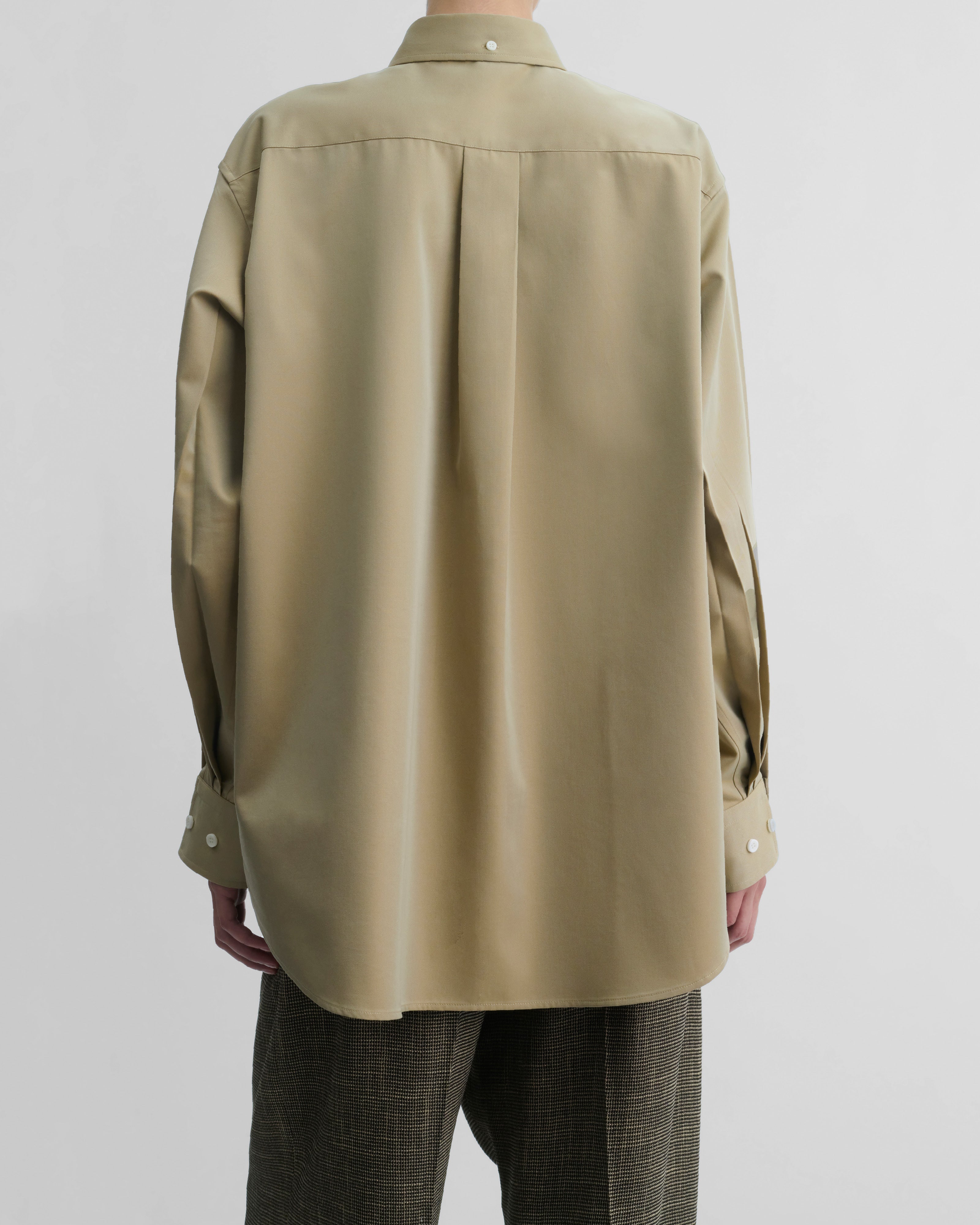 PHOEBE PHILO | BUTTON COLLAR SHIRT | TRENCH COTTON