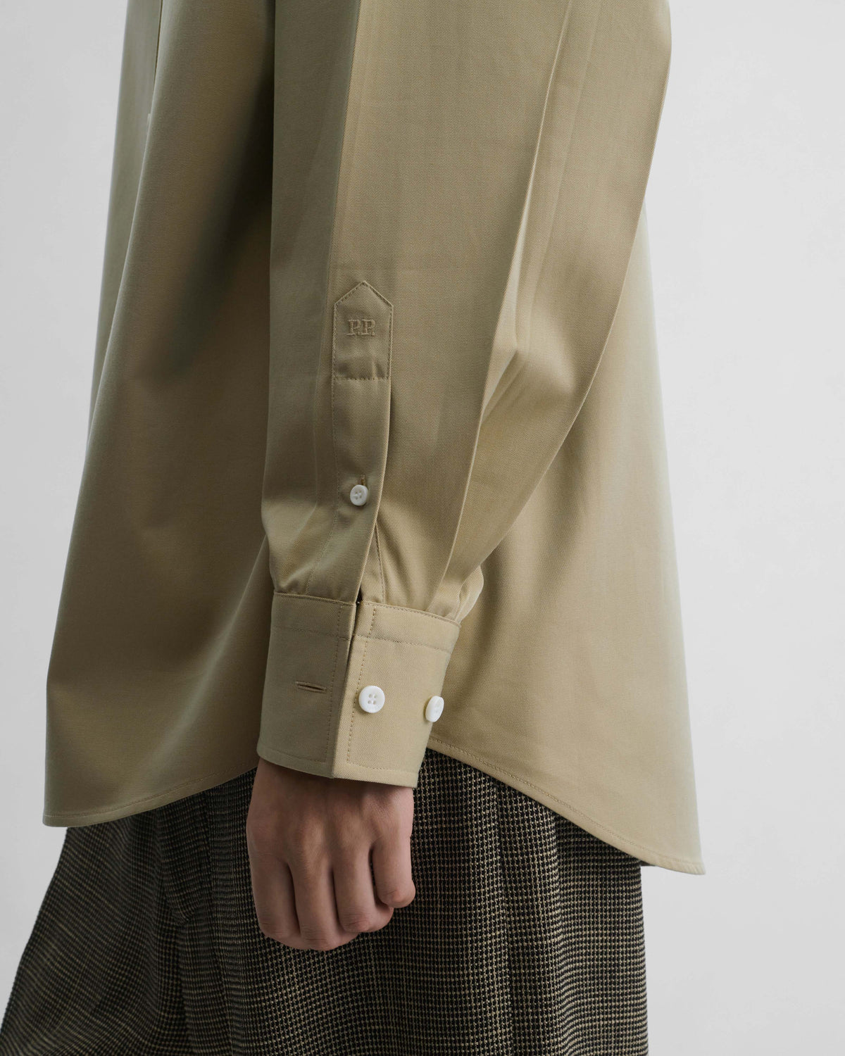 PHOEBE PHILO | BUTTON COLLAR SHIRT | TRENCH COTTON