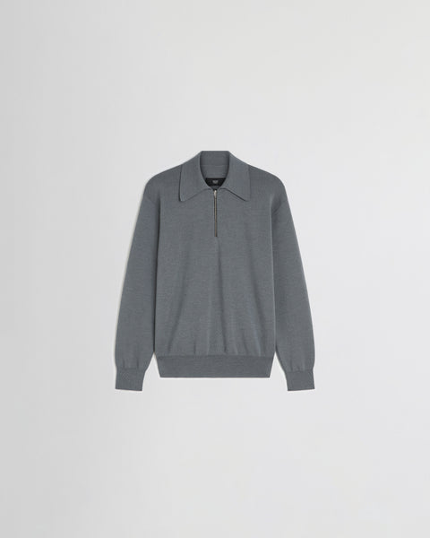 CK100-KW0006-903GR-Zip-Polo-in