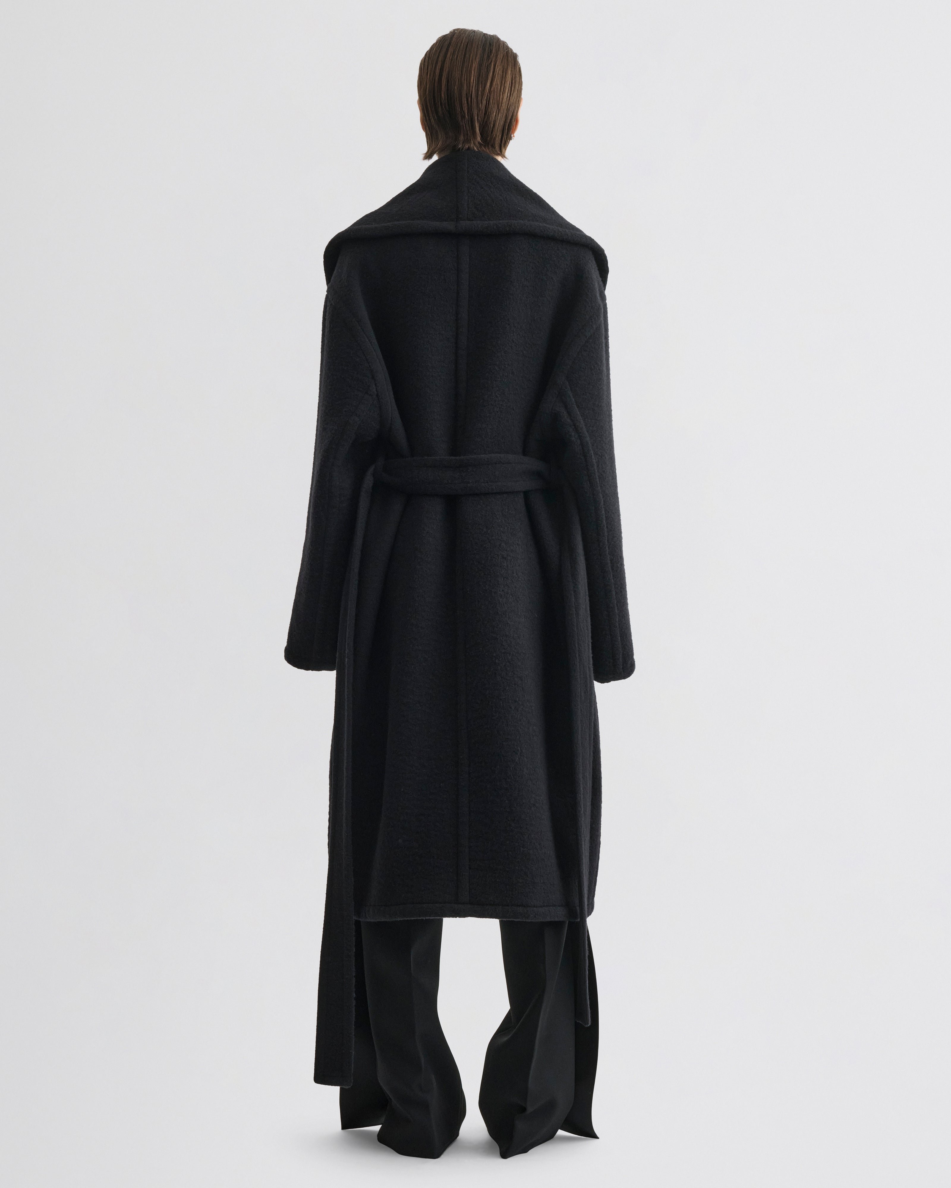 PHOEBE PHILO | ROBE COAT | BLACK CASHMERE