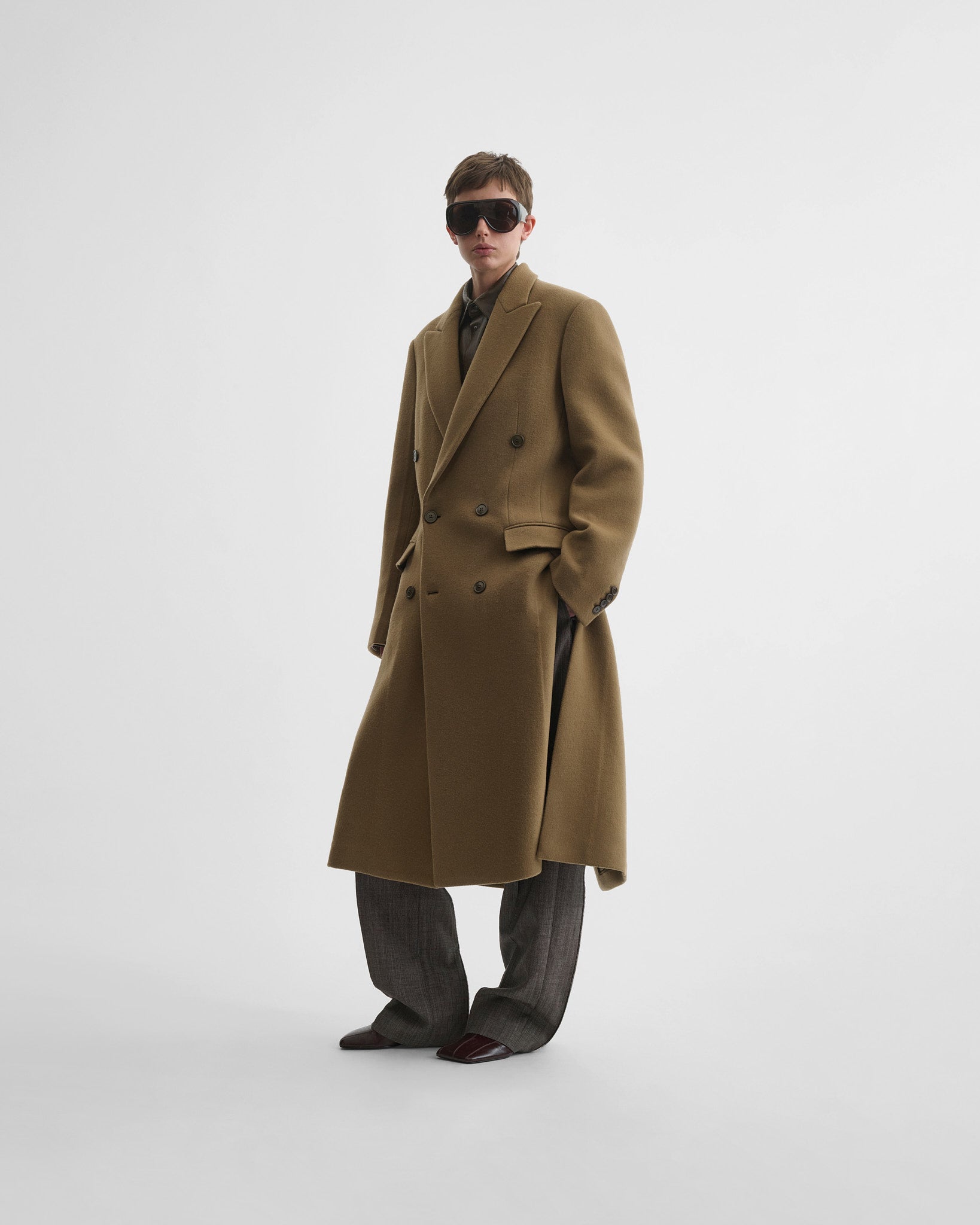 PHOEBE PHILO | MAN'S COAT | TOBACCO CASHMERE