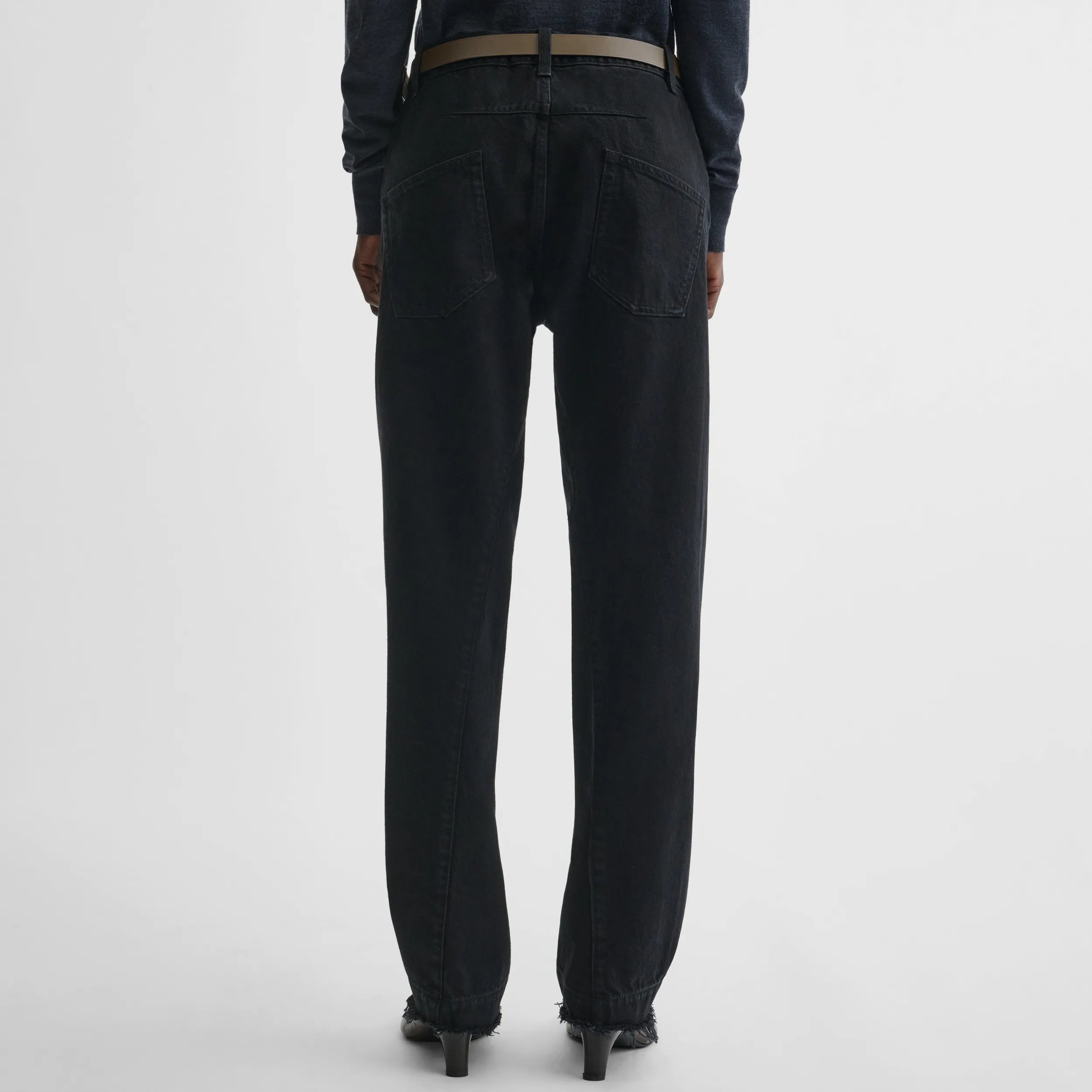 【PHOEBE PHILO】アーチジーンズ ブラック 洗練された逸品 PHOEBE PHILO | ARCH JEANS | BLACK COTTON