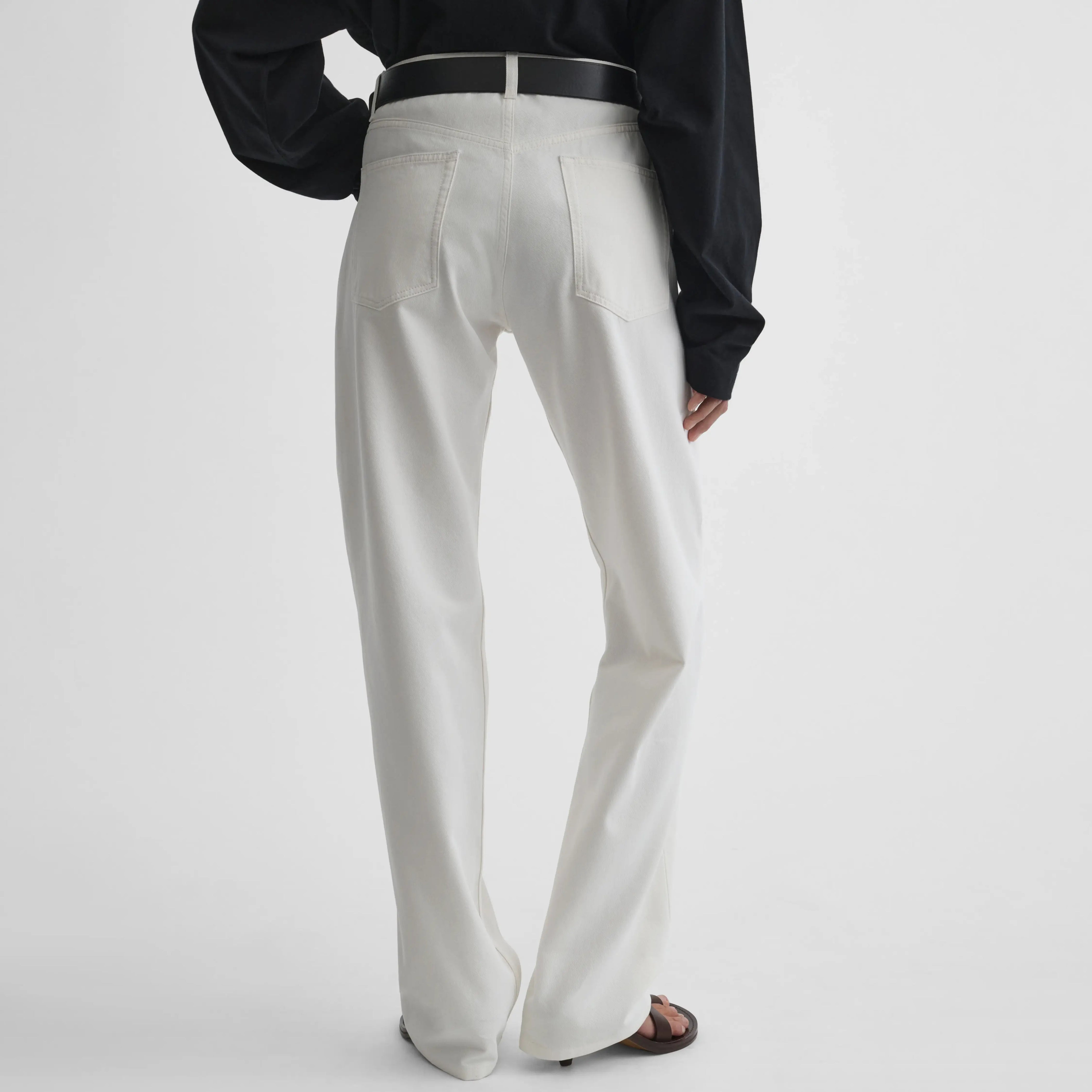 PHOEBE PHILO | CLASSIC JEANS | PLASTER WHITE COTTON PHOEBE PHILO | CLASSIC JEANS | PLASTER WHITE COTTON