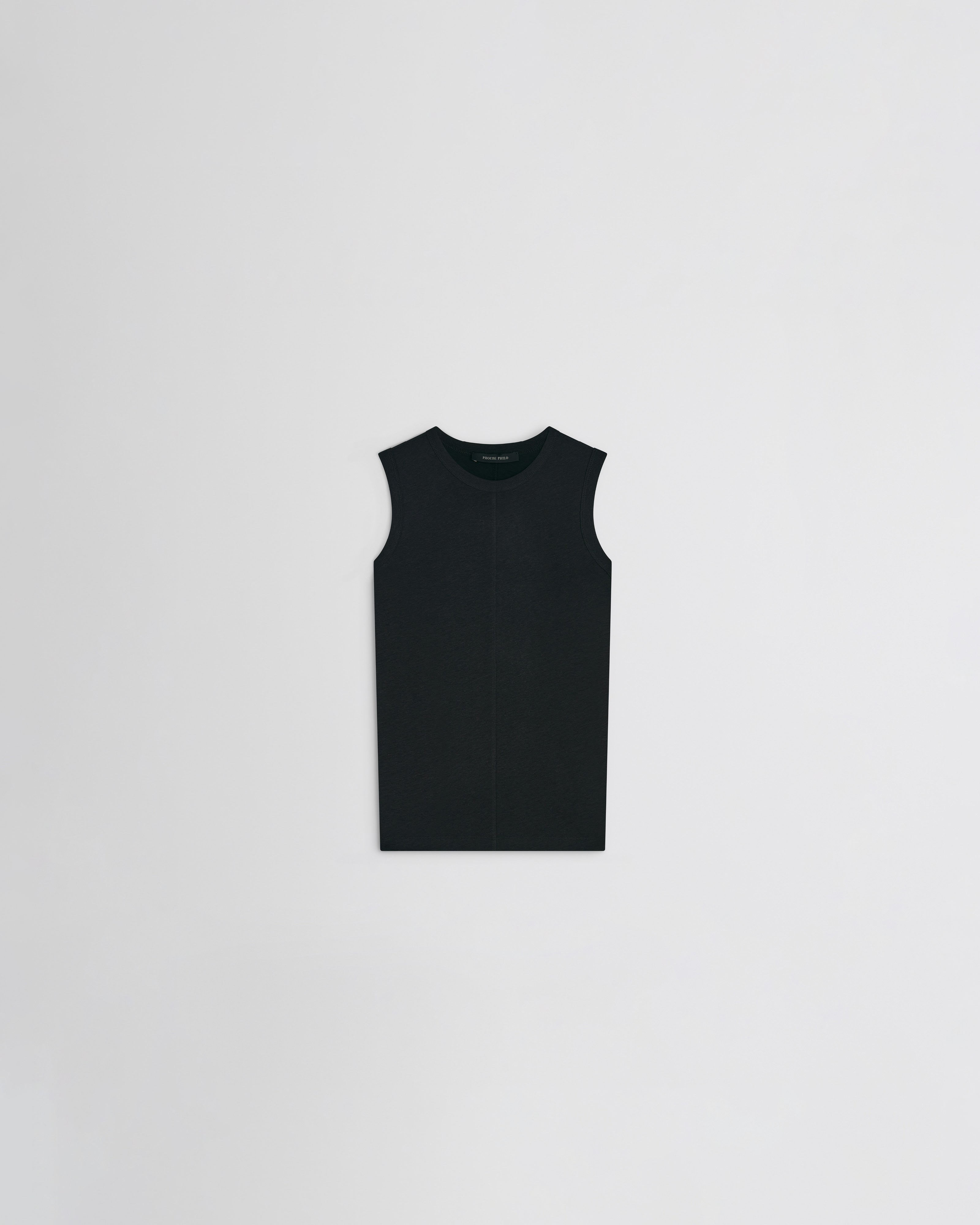 phoebe philo タンクトップ PHOEBE PHILO | UNDERPINNING TANK TOP | BLACK COTTON