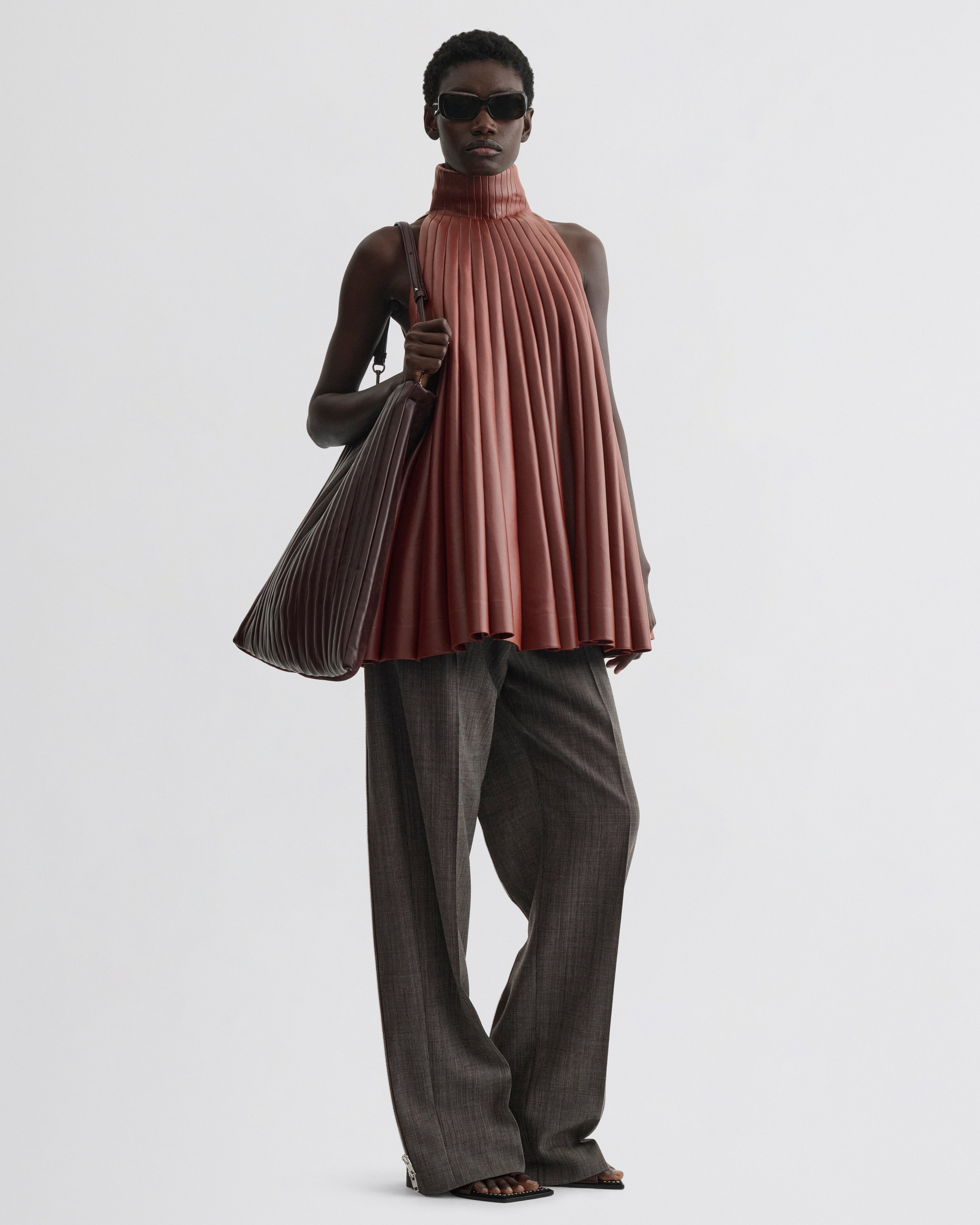 ACCORDION TOP | brick bonded jersey