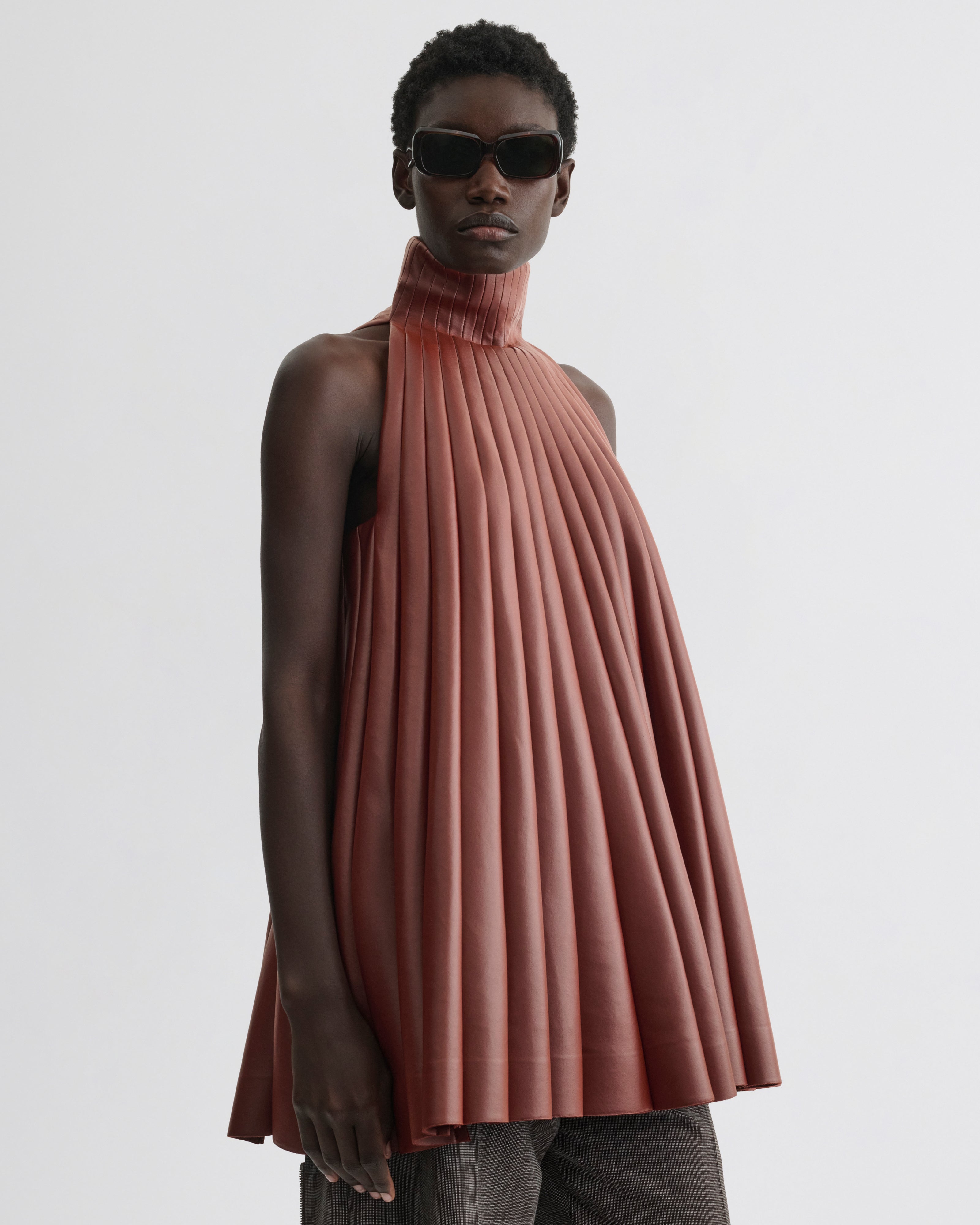 ACCORDION TOP | brick bonded jersey