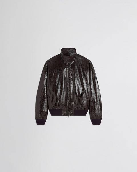 PHOEBE PHILO | GOLF JACKET | BURGUNDY LINEN CANVAS