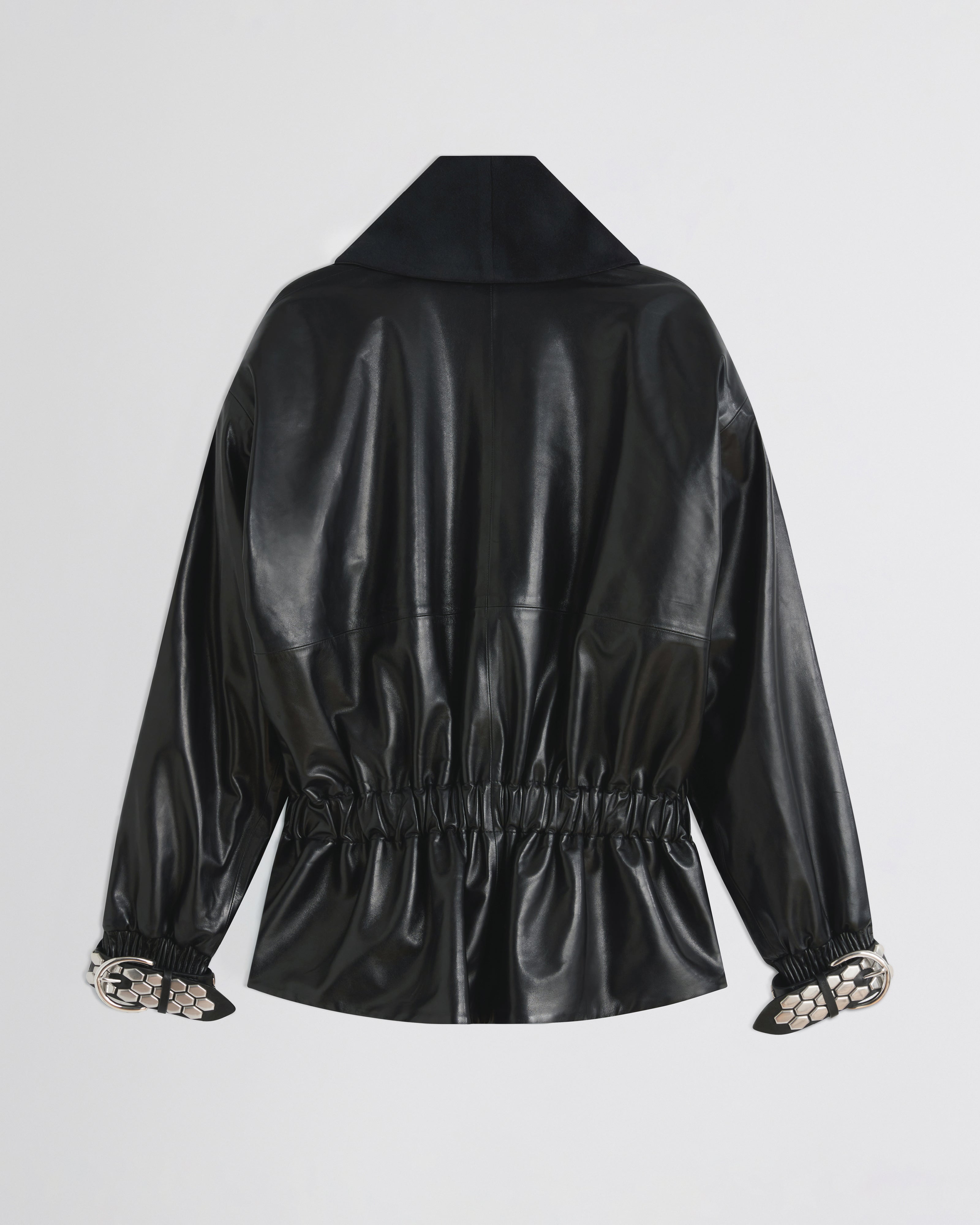 PHOEBE PHILO STUD JACKET BLACK LEATHER - Main Image