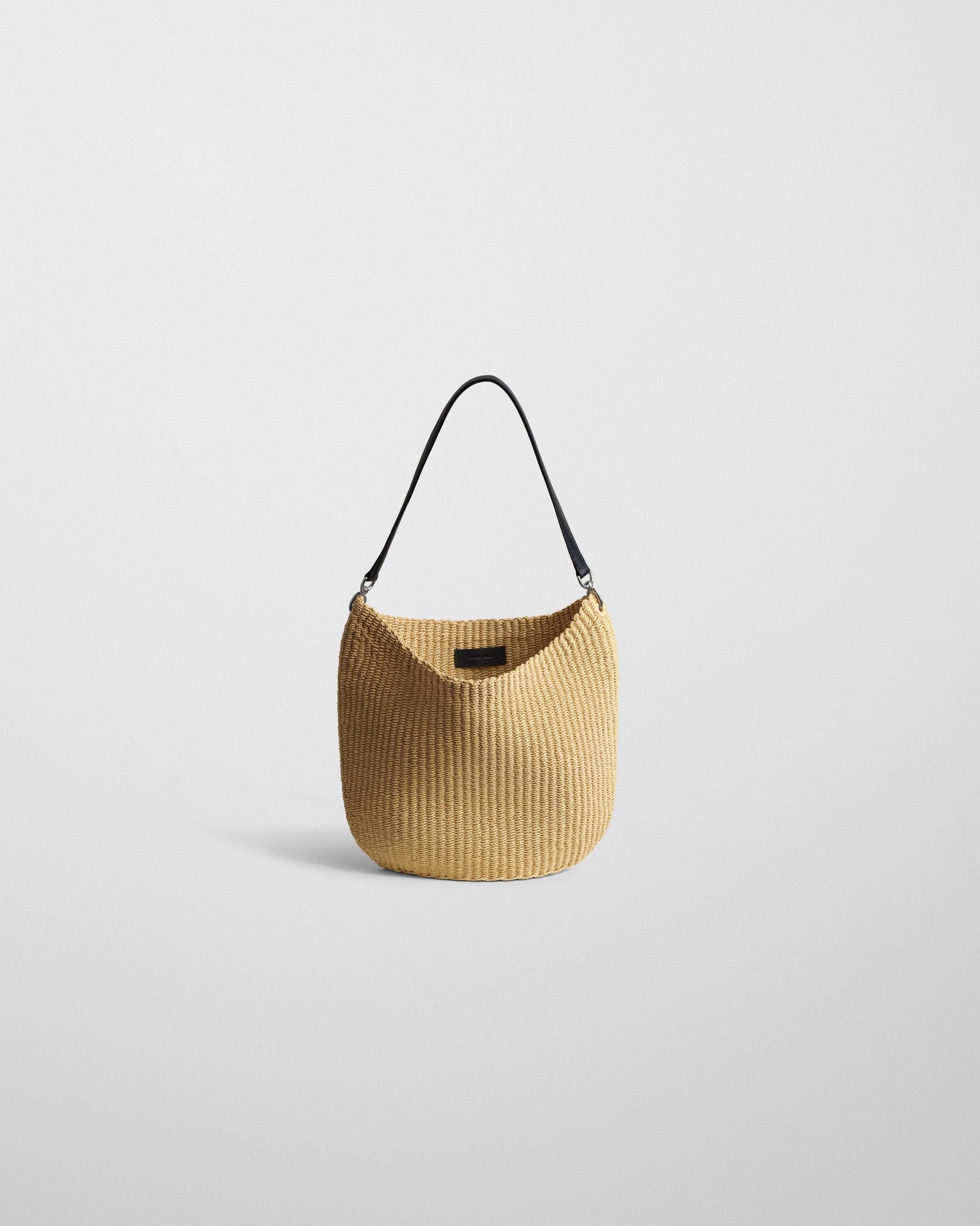 Front view of SMALL SLOPE SLING in natural woven viscose