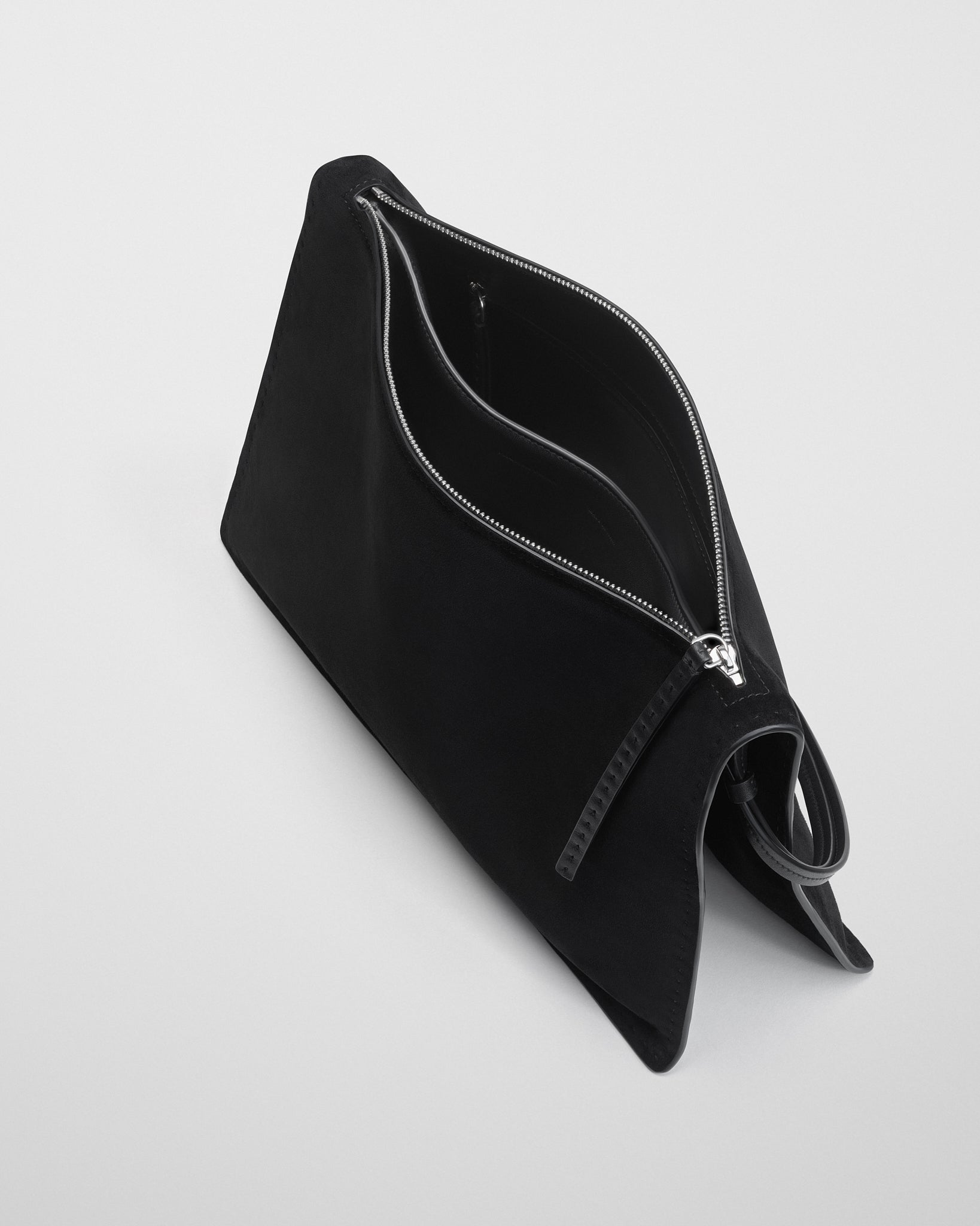 PHOEBE PHILO | GLOVE POCHETTE | BLACK SUEDE