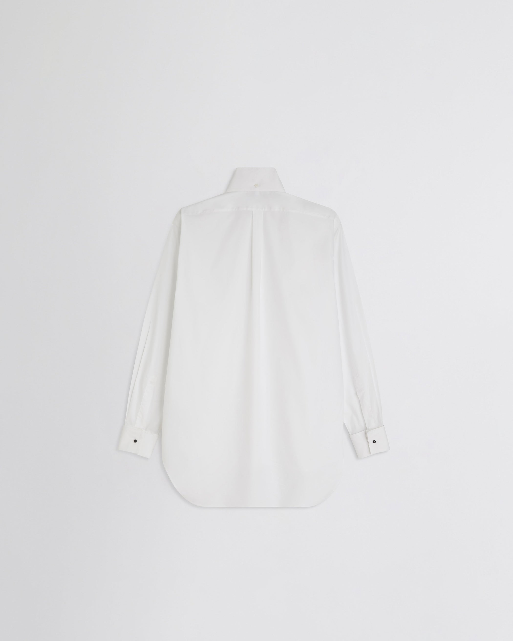 View of CUSTOM TUX SHIRT in white cotton