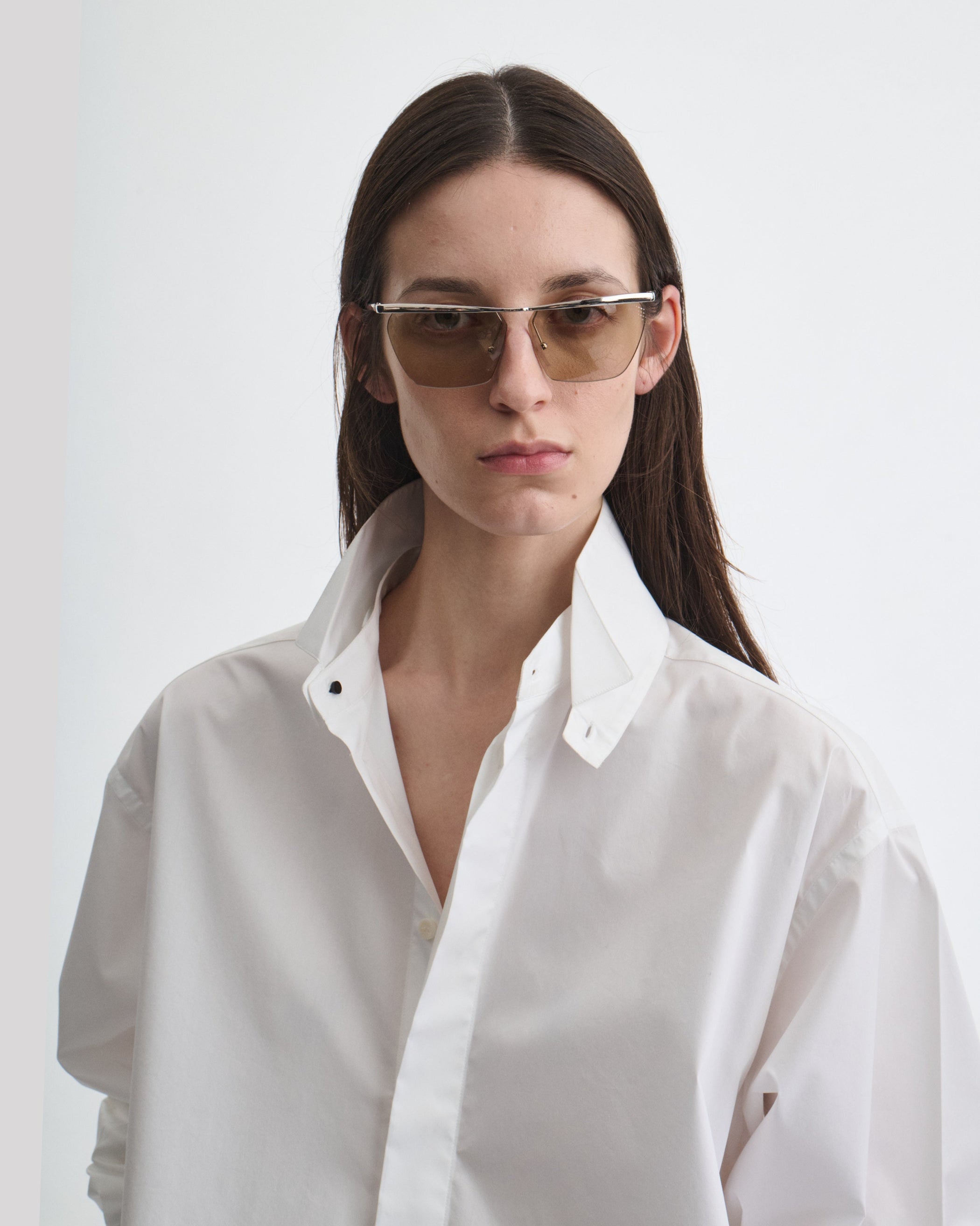 View of CUSTOM TUX SHIRT in white cotton