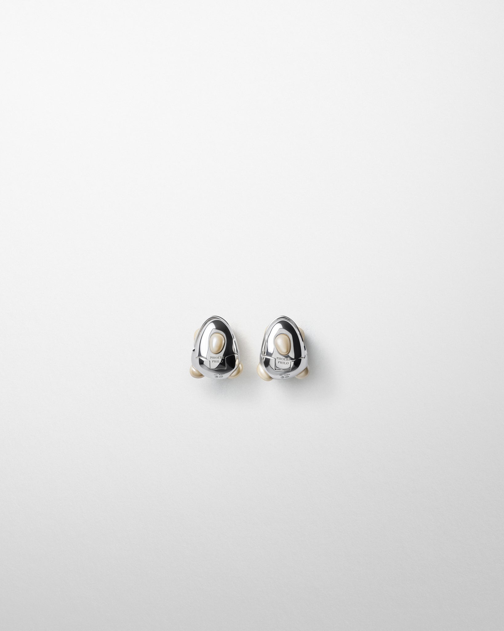 View of ENCRUSTED STUD in silver