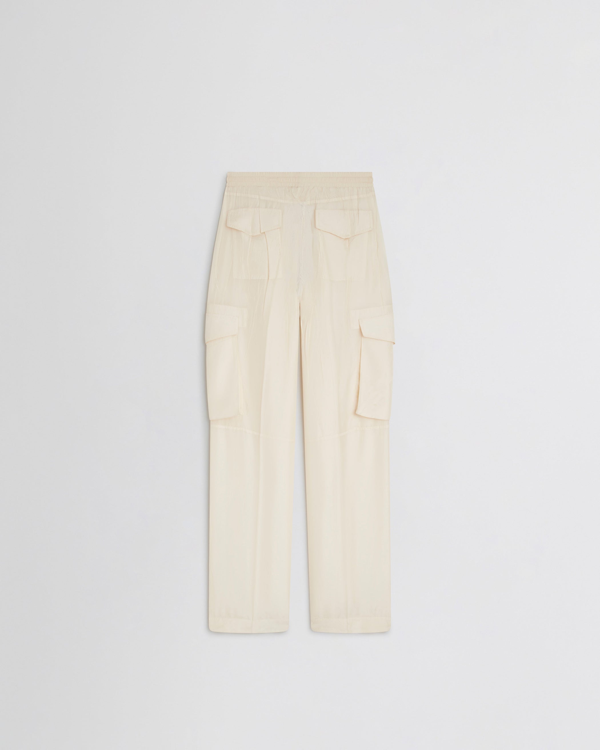 View of CARGO TROUSERS in vanilla silk