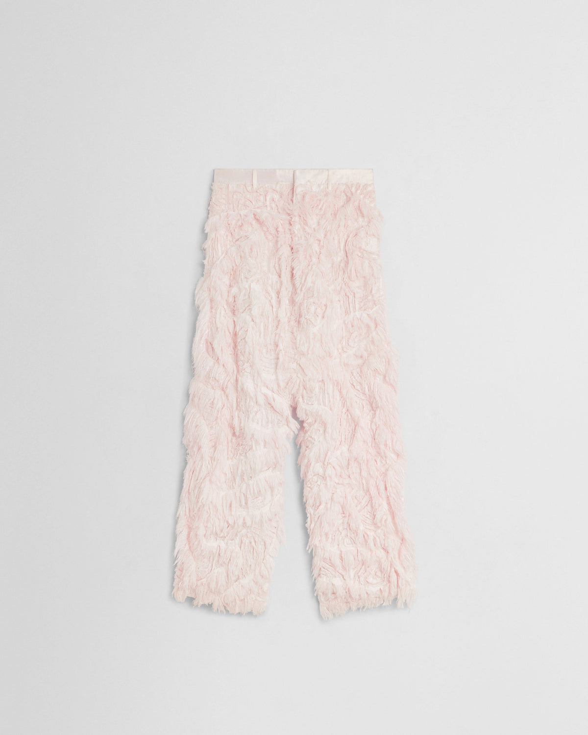Flat view of COMBED EMBROIDERED TROUSERS in floss viscose