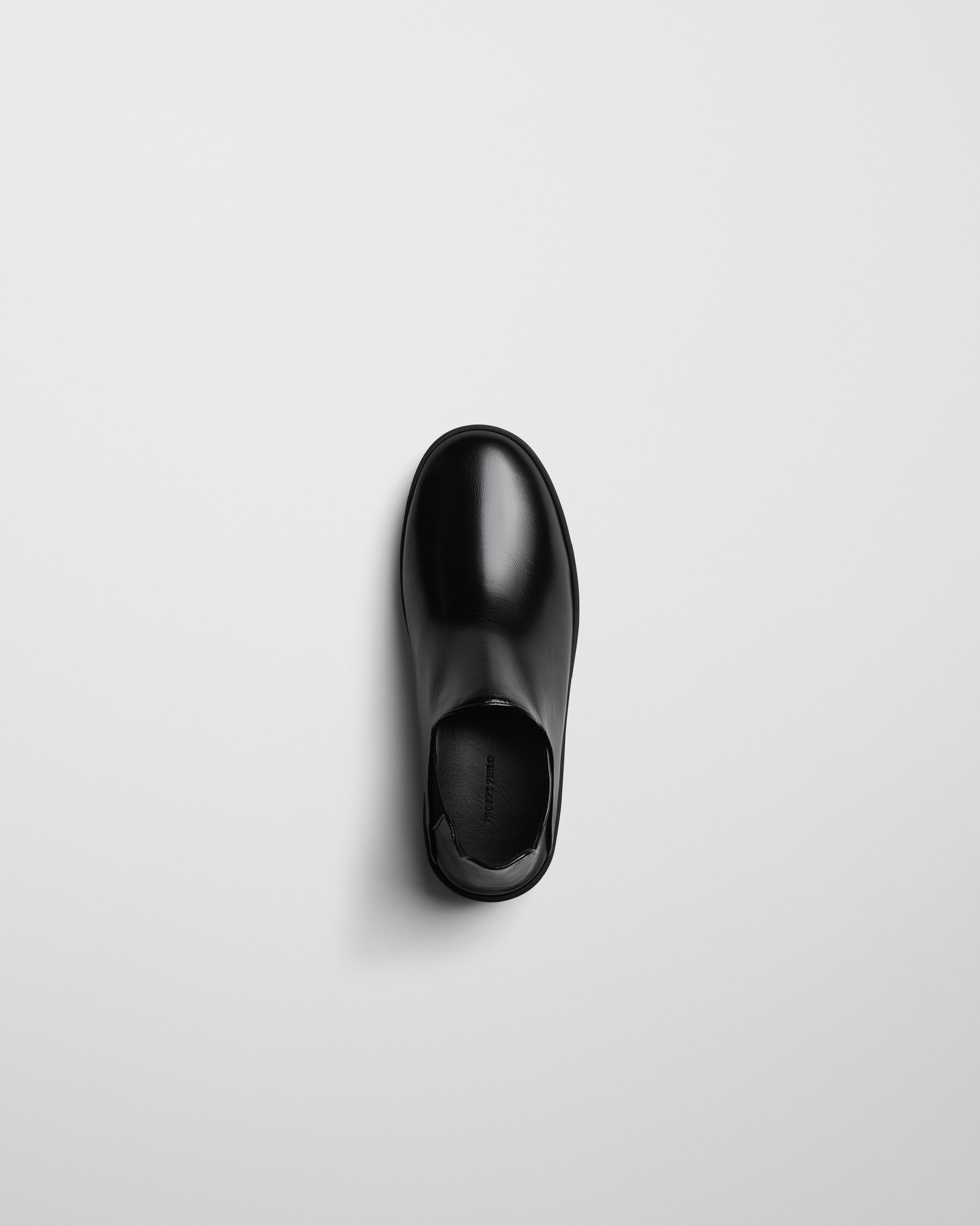 PHOEBE PHILO | SLIP ON SNEAKER | BLACK LEATHER