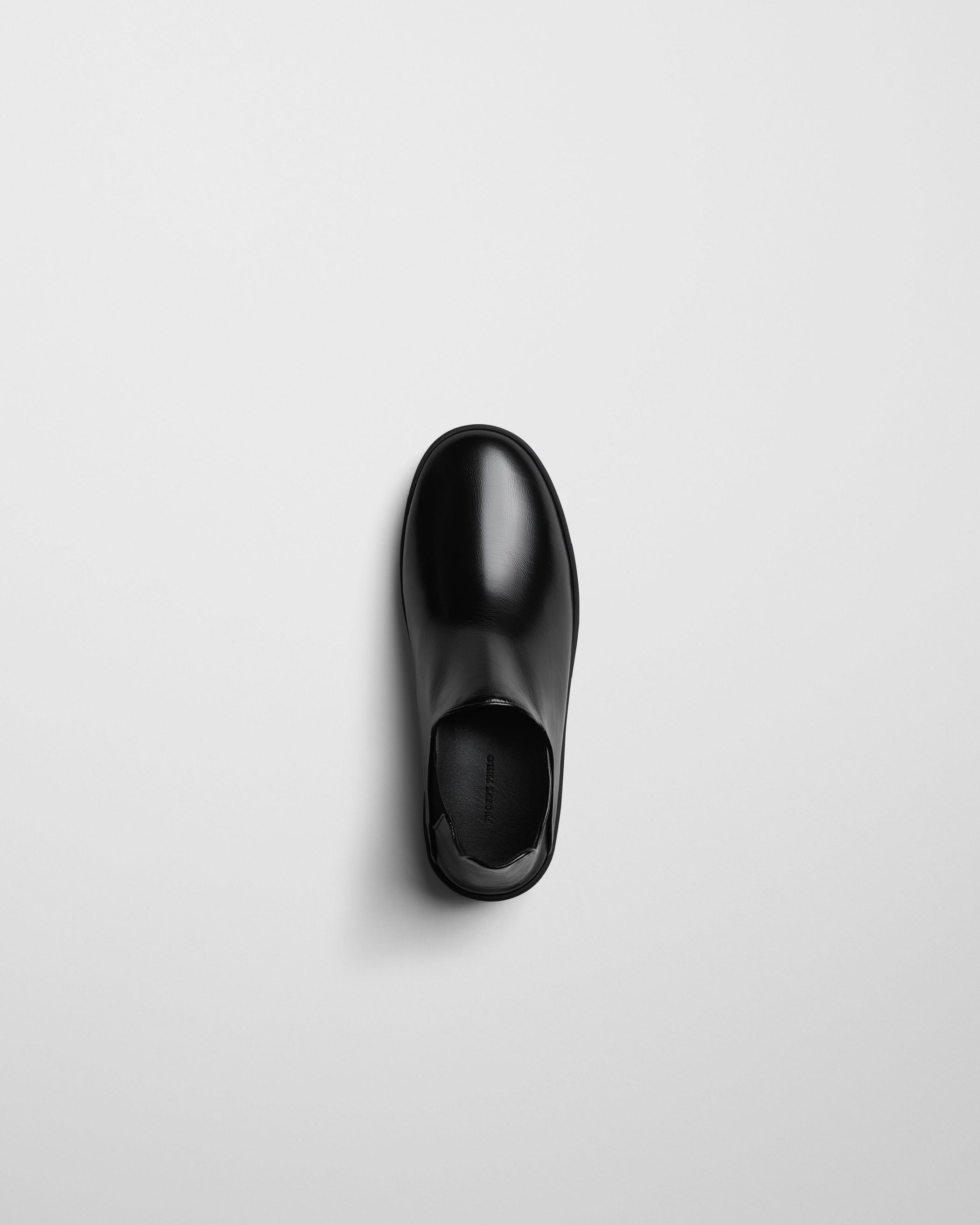 Top view of SLIP ON SNEAKER in black suede